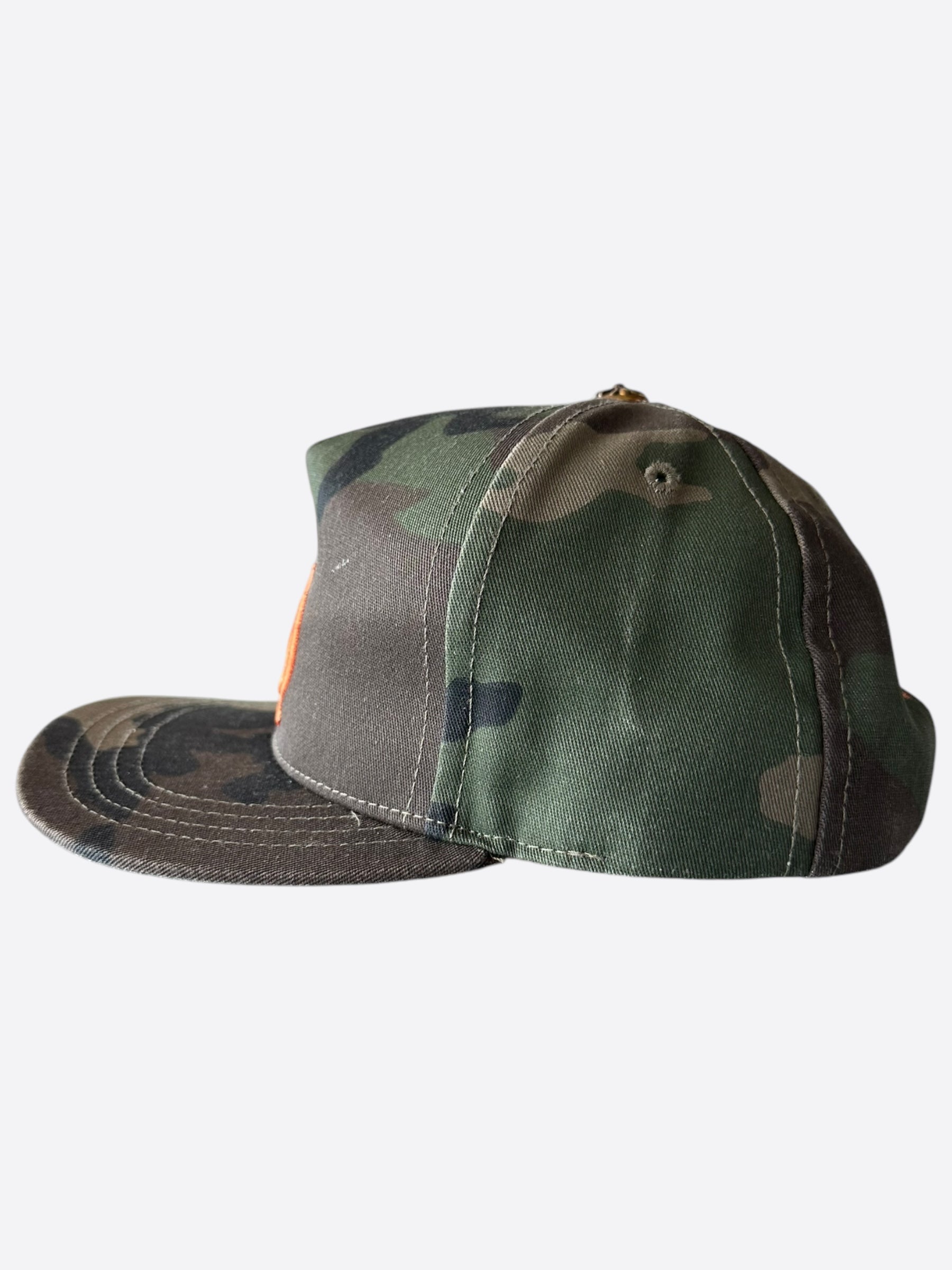 Chrome Hearts Camouflage Orange CH Logo Baseball Cap - Stylish Streetwear Accessory for Men & Women | Perfect for Casual Outfits, Hip-Hop Fashion, and Outdoor Activities