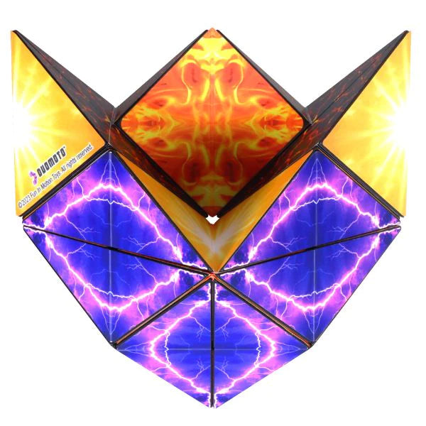 Duomoto Magnetic Split Origami Puzzle - 3D Brain Teaser Game for Adults & Kids - Perfect for Stress Relief, Travel & Family Fun
