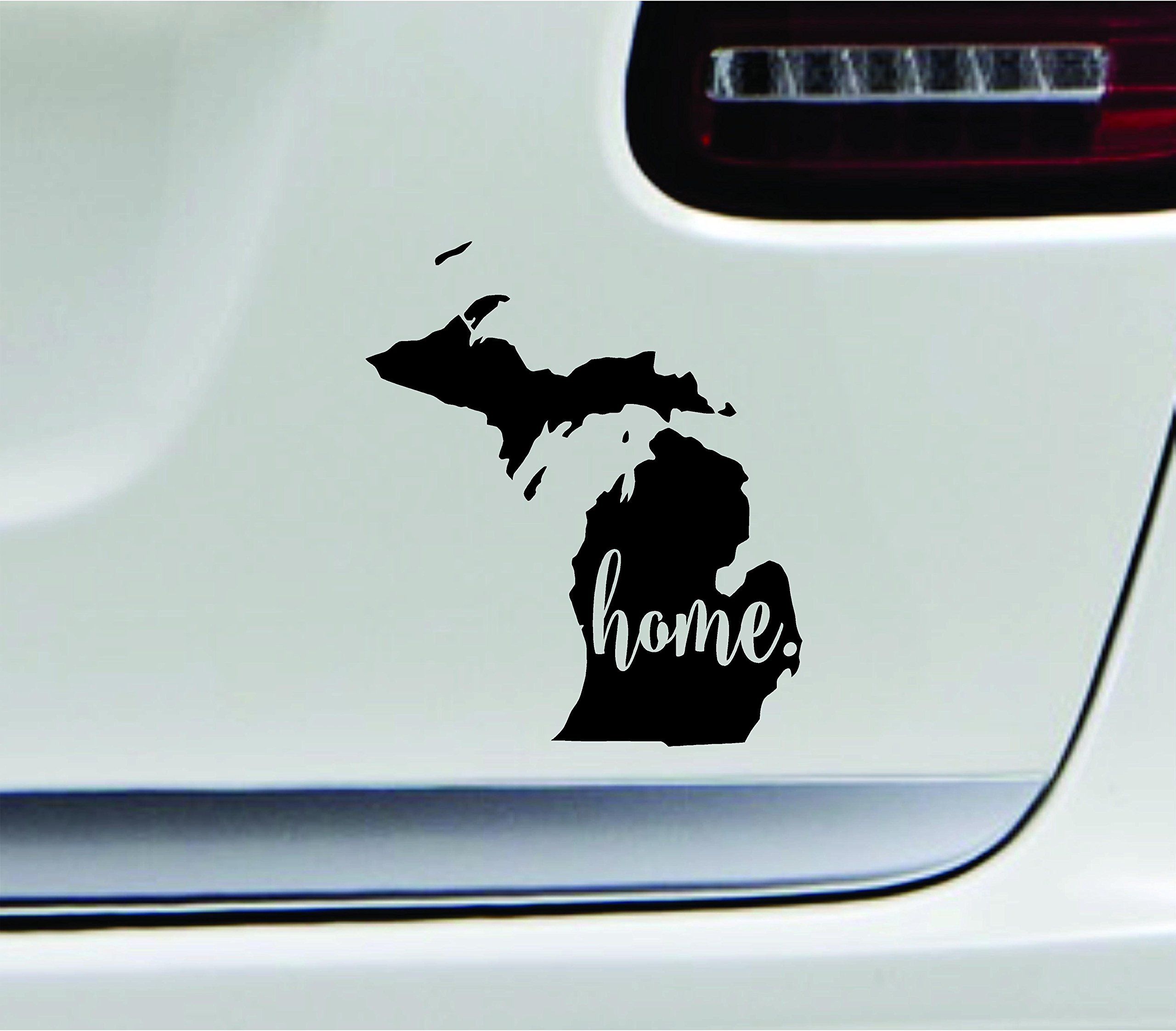 Michigan State Sticker - Car, Laptop Decal for Fans (Black)