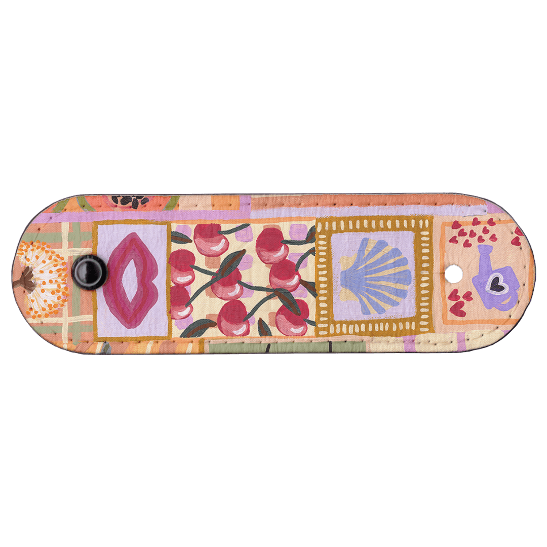 Summer Postcards Cable Wrap - Colorful and Durable Cable Organizer for Phones, Laptops, and Electronics - Perfect for Travel, Office, and Home Organization