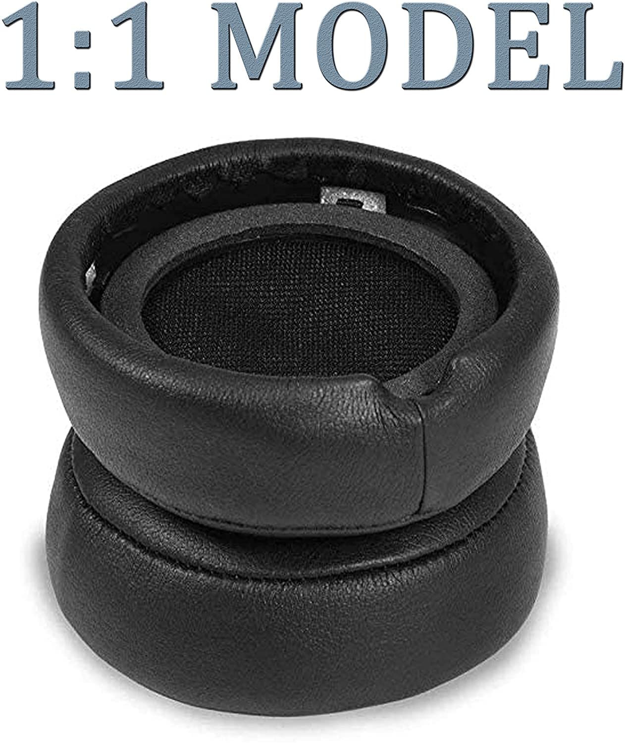 Adhiper Replacement Ear Pads for Mixr Headphones - Premium Protein PU Leather Ear Cushions - Compatible with Mixr On-Ear Headphones (Black) - Perfect for Music, Gaming & Travel Comfort