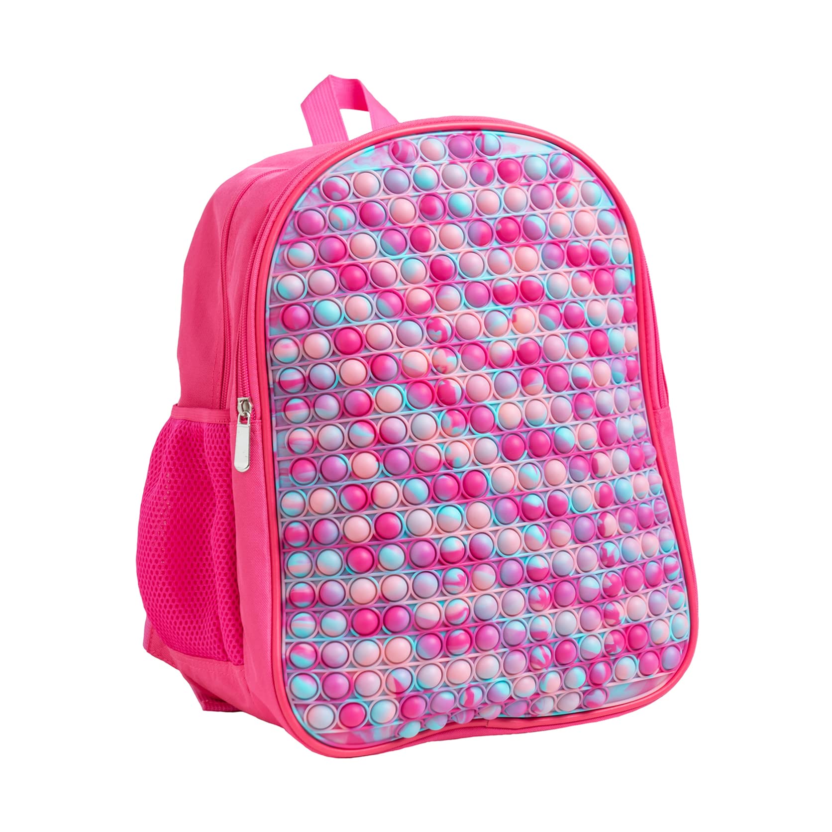 Fidget Pop-On-It Backpack for School - Kids & Teens Book Bag with Side Water Bottle Pockets | Durable Backpack for Students, Travel & Daily Use