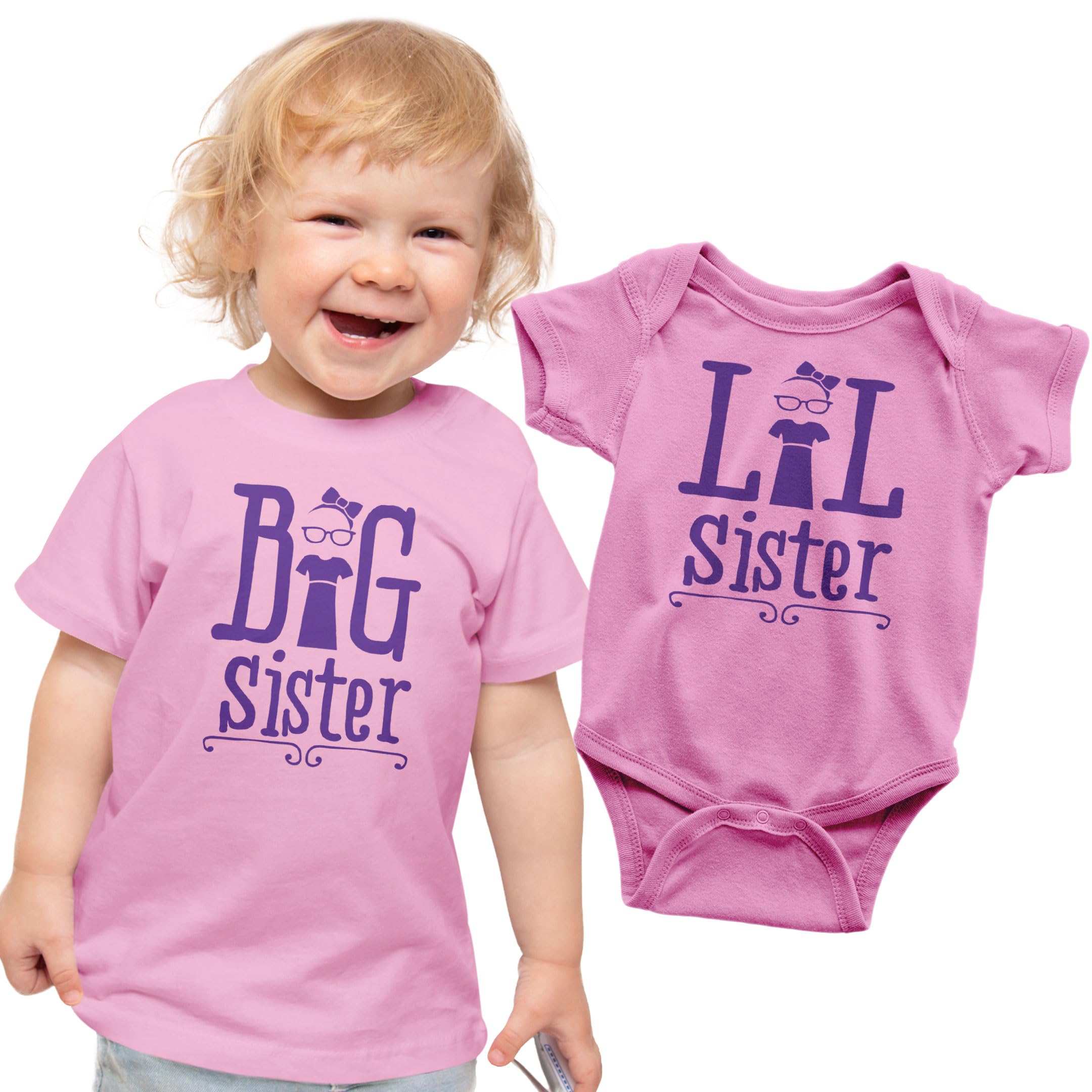 Texas Tees Big Sister to A Little Mister Shirt - Matching Sibling T-Shirts for Brothers & Sisters - Perfect for Family Photos, Birthdays & Twin Outfits