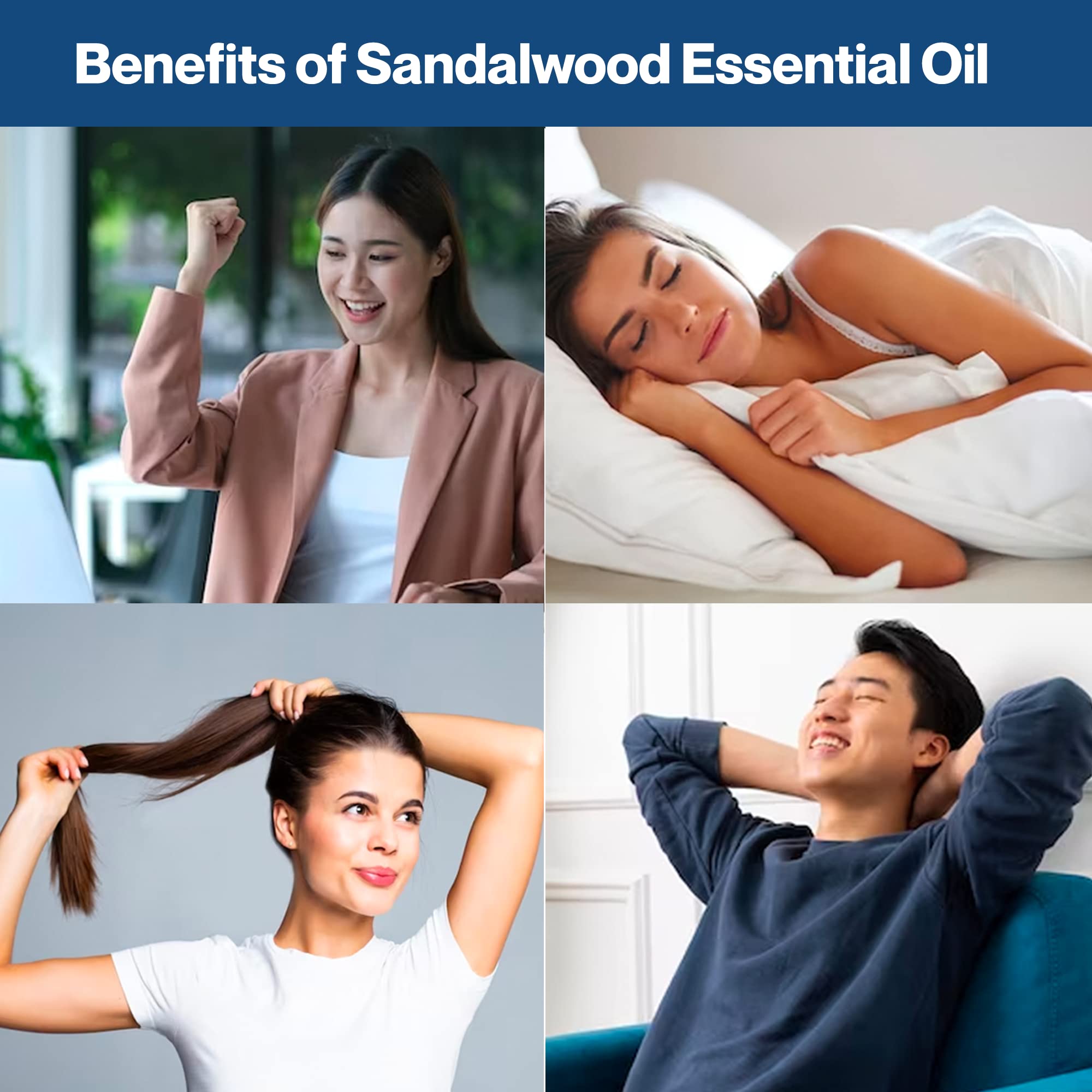Premium Mysore Sandalwood Essential Oil 15ml - 100% Pure Natural Aromatherapy Oil with Long-Lasting Santalol Fragrance for Relaxation, Meditation & Skin Care