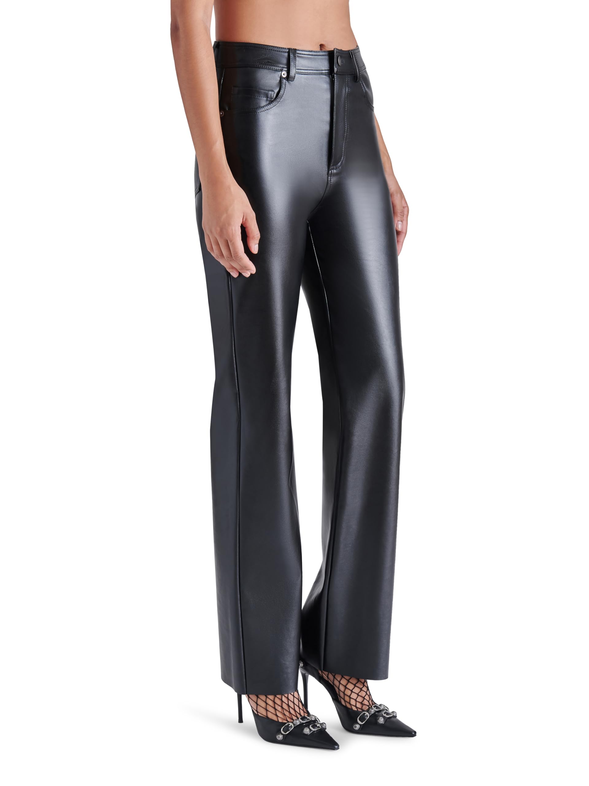 Steve Madden Women's Loren Pant - High Waisted Stretch Skinny Pants for Work, Office & Casual Wear | Comfortable & Stylish Women's Trousers