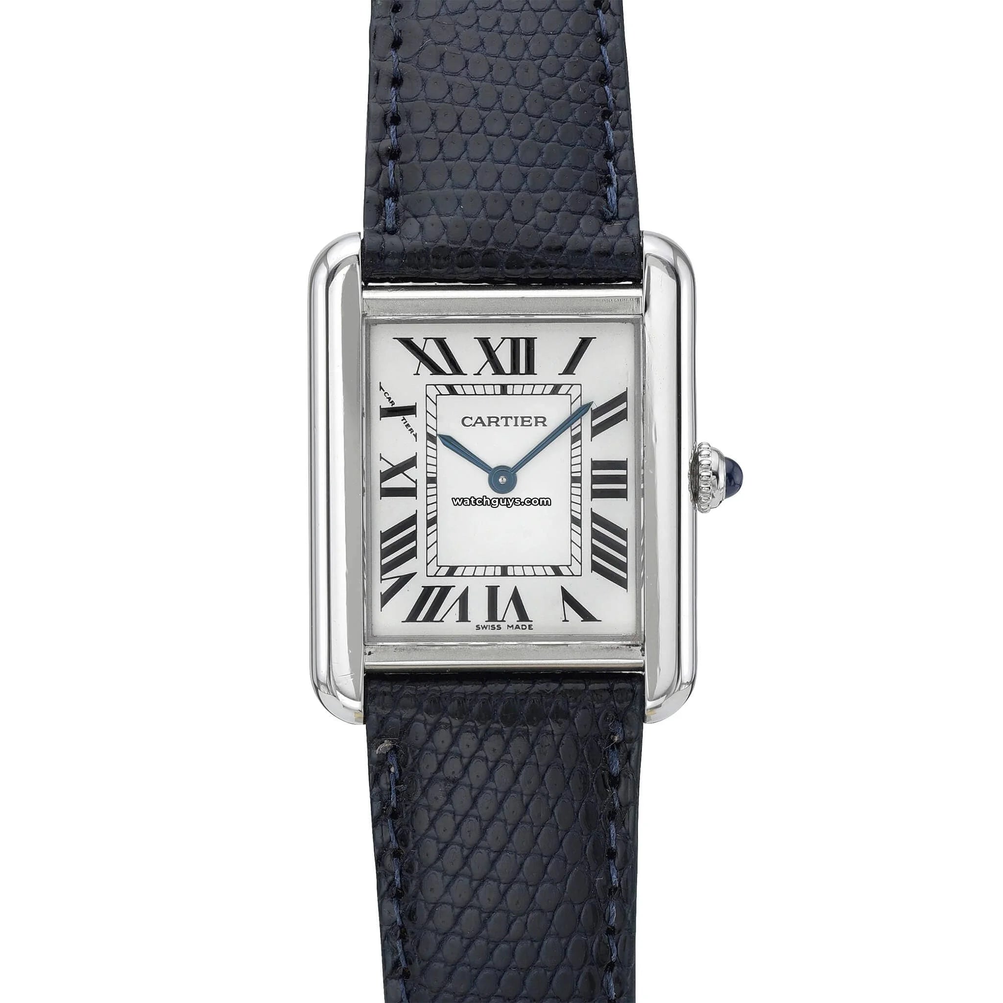 Cartier Tank Solo Small W1018255 - Luxury Swiss Watch for Women, Stainless Steel Case & Leather Strap - Perfect for Business, Formal Events & Everyday Wear