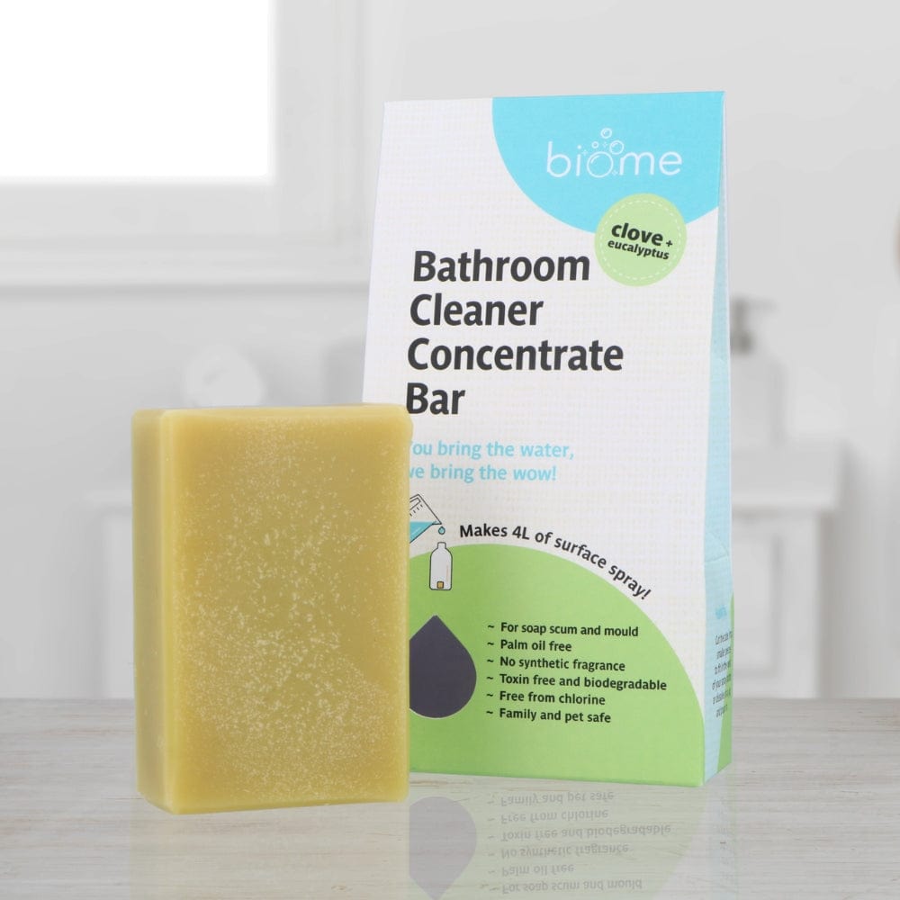 Biome Bathroom Cleaner Concentrate Bar - Clove & Eucalyptus Scent | Eco-Friendly Toilet, Shower & Sink Cleaning | Natural Bathroom Deodorizer