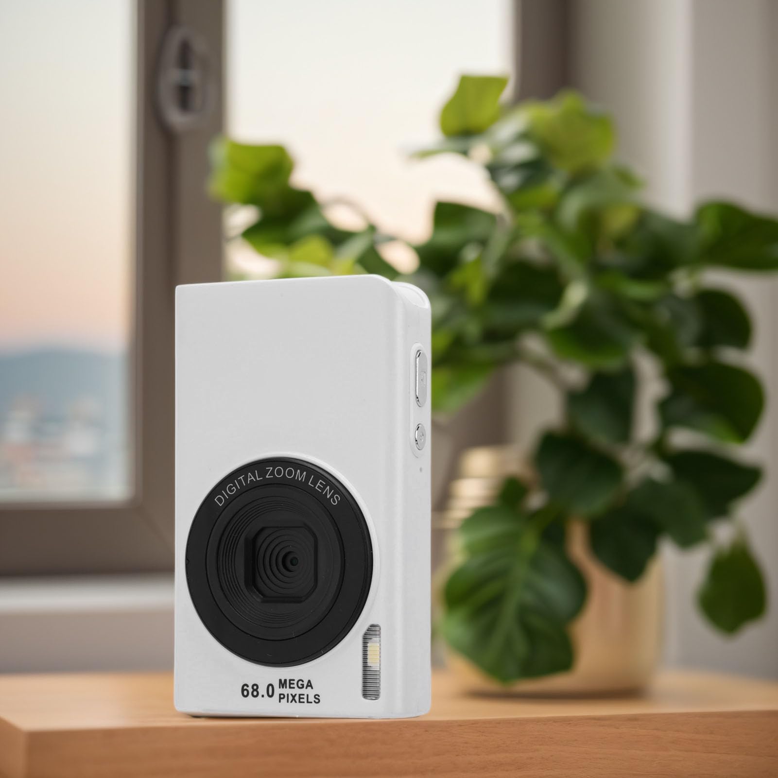 4K 68MP Digital Camera with 16X Zoom & Auto Focus - 2.4 Inch IPS Screen Vlogging Camera with Anti-Shake & Continuous Shooting - Built-in Fill Light for Travel, YouTube Videos & Photography