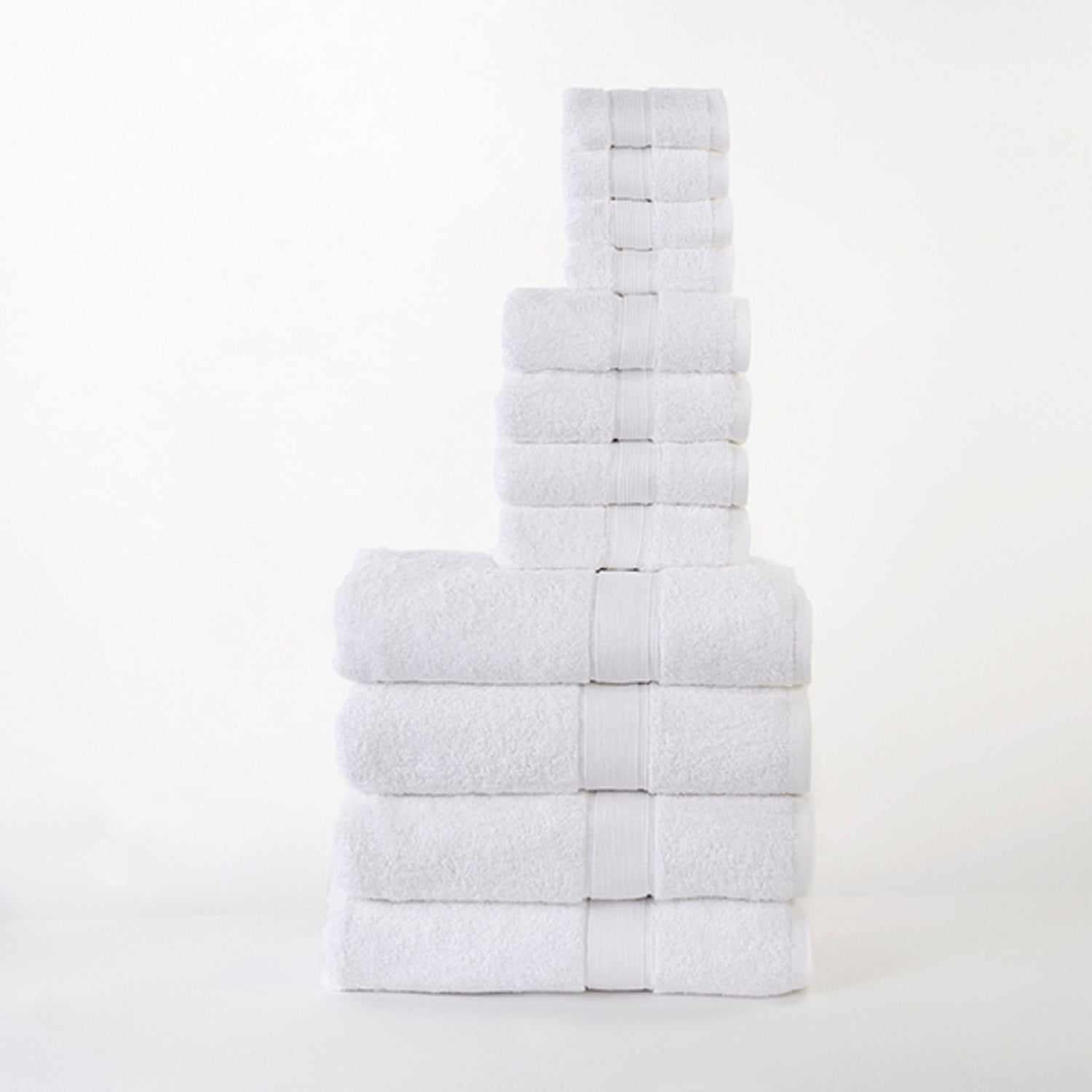Premium Organic Cotton Plush Bath Towel Set - 12 Piece Soft & Absorbent Towels for Spa, Gym, Beach & Home Use
