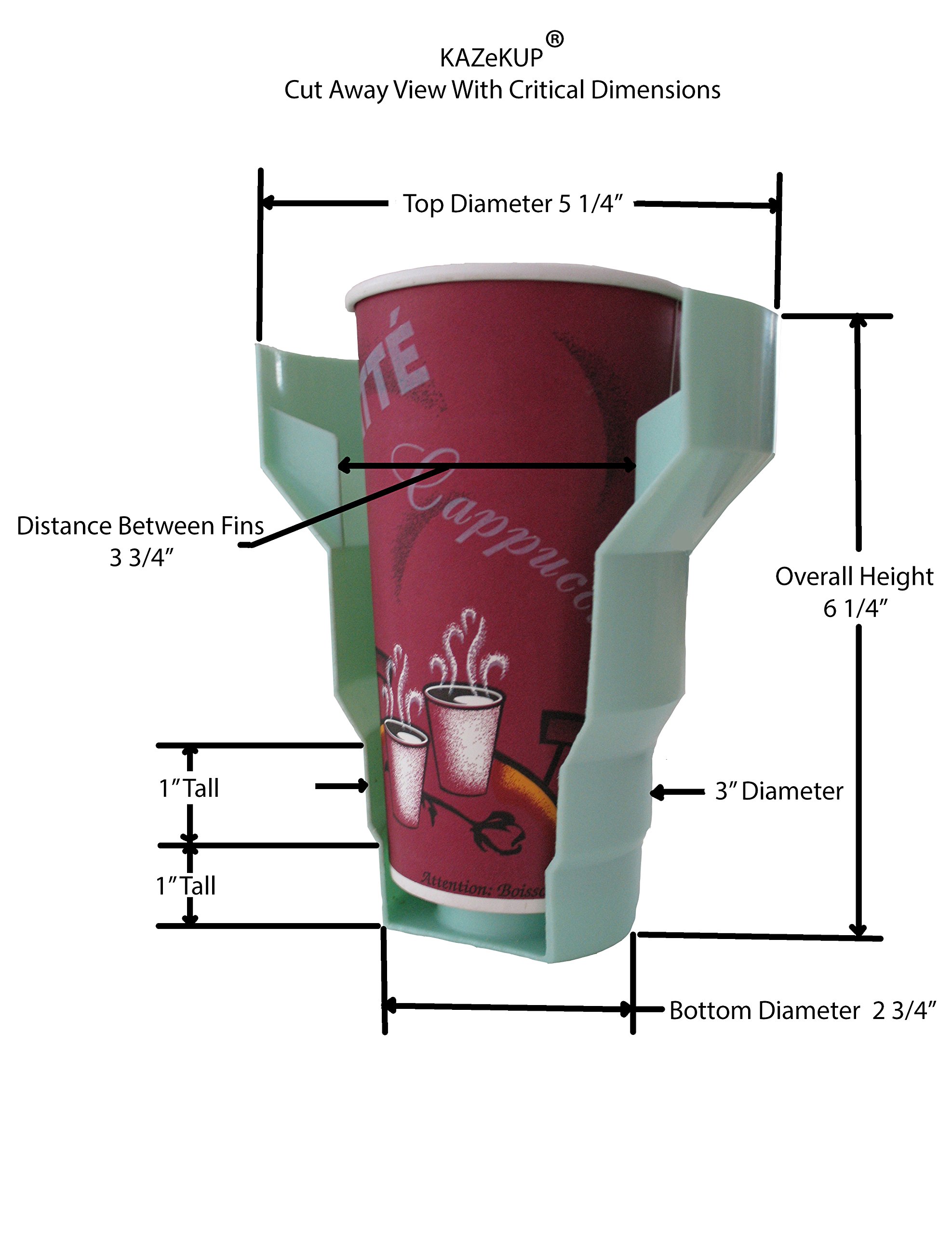 Universal Black Auto Cup Holder Insert - Fits Car, RV, Truck & More - Large Spill-Proof Drink Holder for Coffee, Soda & Water Bottles - Perfect for Road Trips, Commuting & Travel Accessories