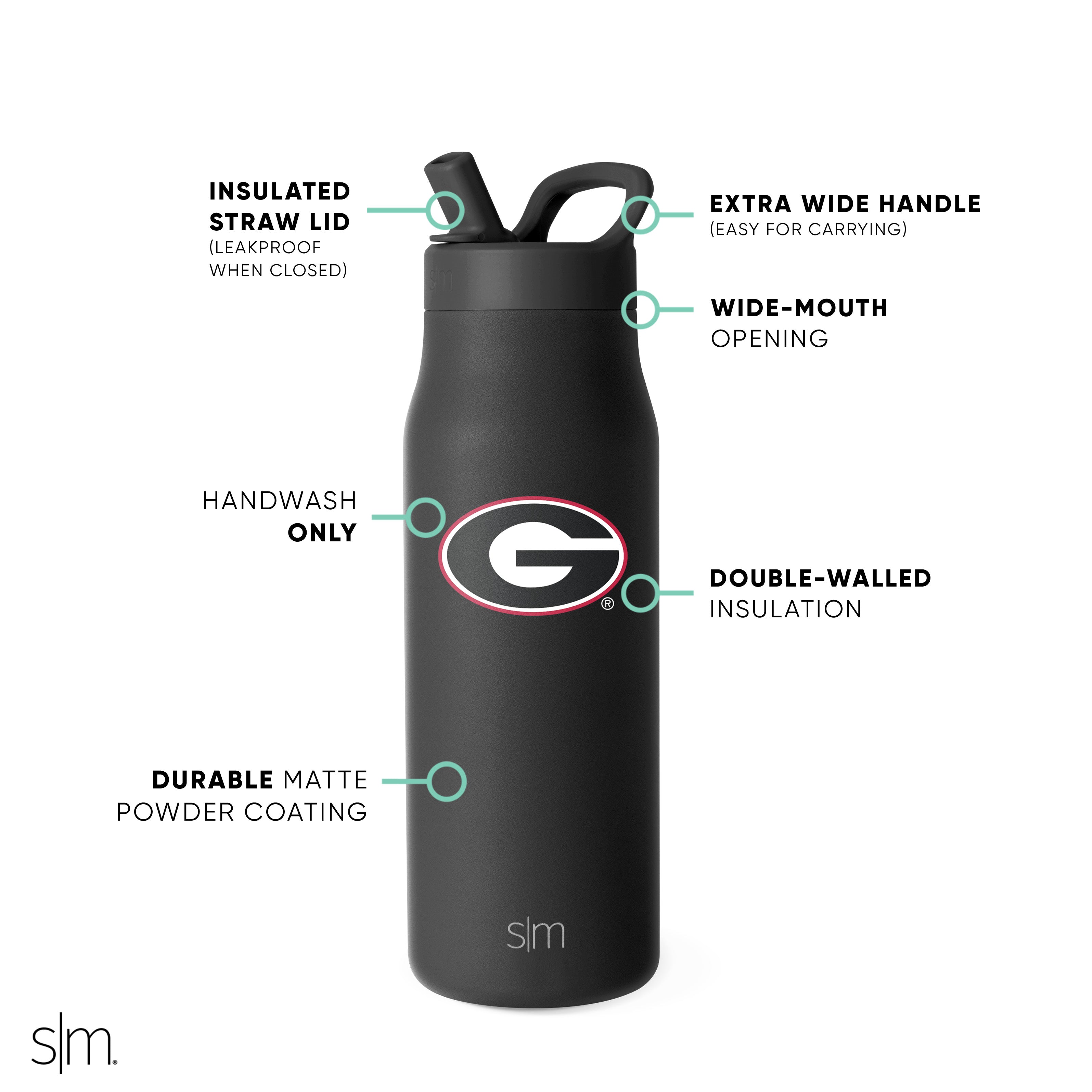 Insulated Stainless Steel Tumbler with Manual Straw Lid - 20oz Vacuum Flask for College Students, Hot & Cold Drinks, Perfect for Dorms, Classes, and Outdoor Activities