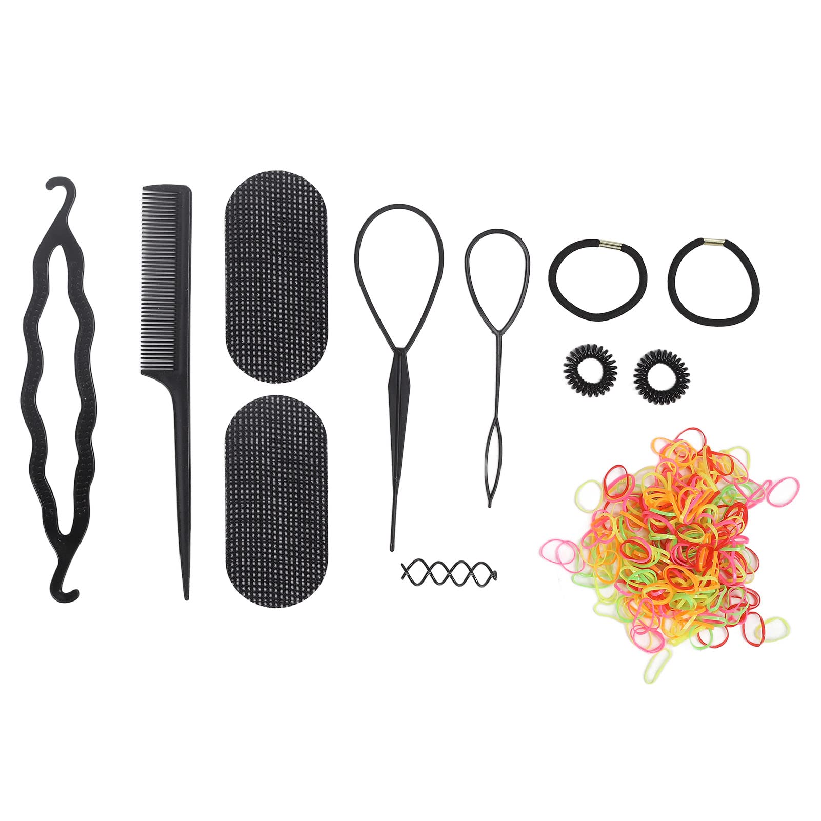 12pcs Spiral Hair Ties Set - Hair Styling & Modeling Tool for School, Work, Gym & Everyday Use - No Damage Hair Accessories for Women & Girls