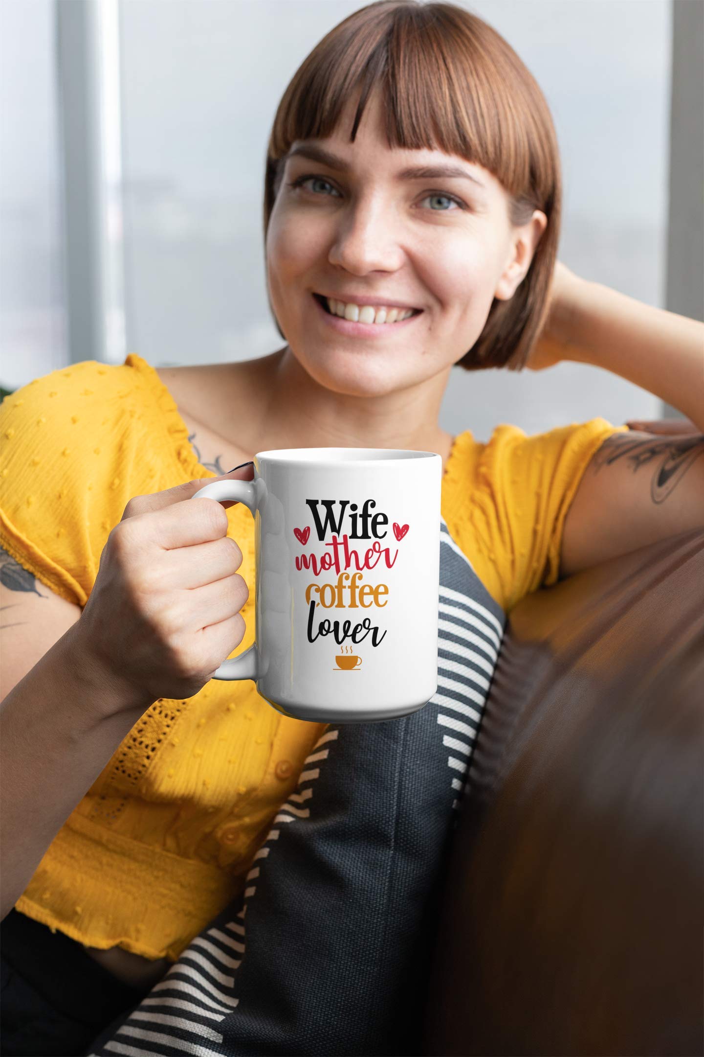 Best Coffee Mug for Women - 11oz Ceramic Tea Cup Gift for Wife, Mom, Mother's Day - Perfect for Home, Office & Coffee Lovers - Funny & Heartwarming Present