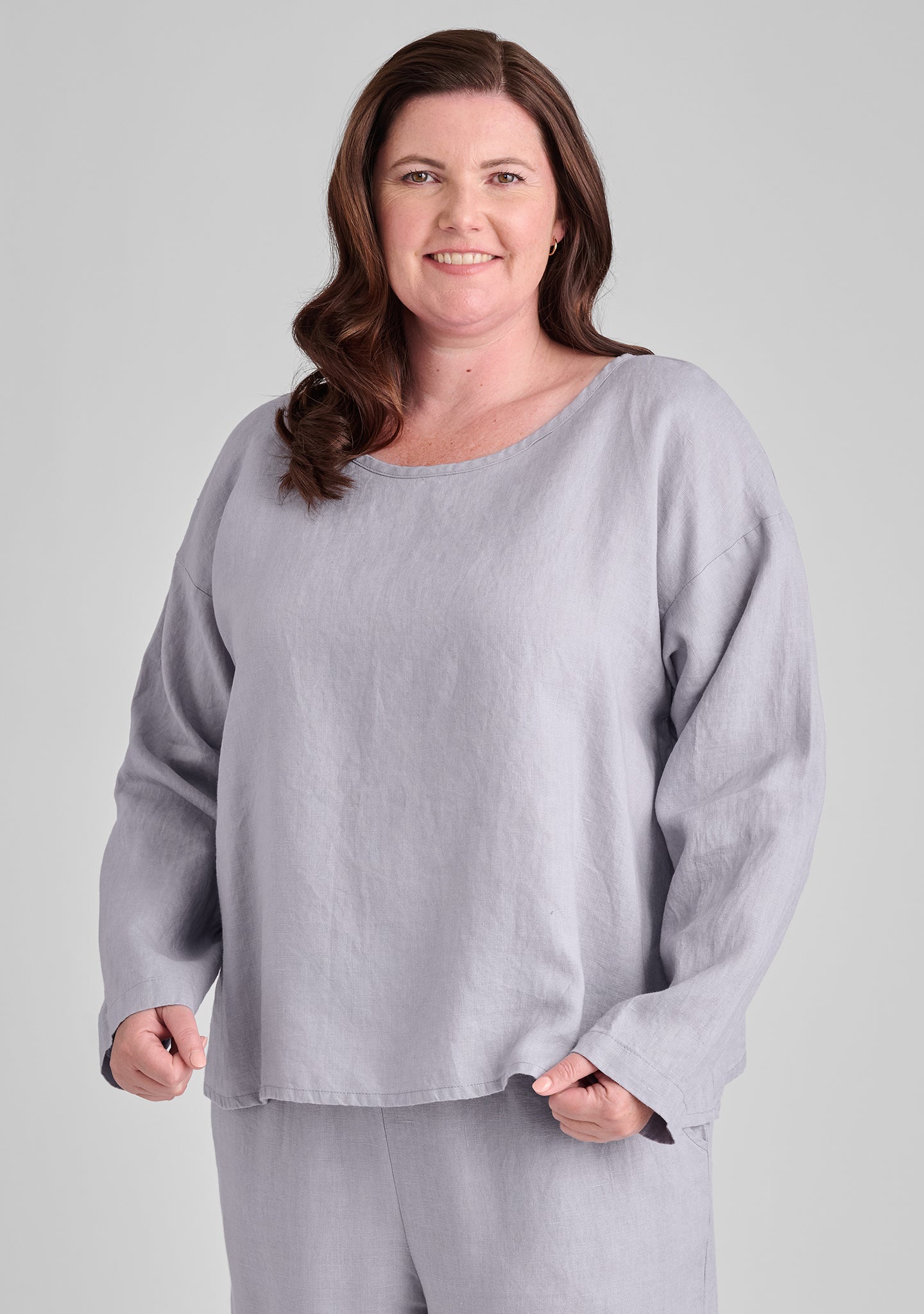 Easy Tee Long Sleeve Linen Shirt for Men & Women - Breathable Comfortable Casual Button Down Top for Spring Summer Fall - Perfect for Office, Travel & Outdoor Activities