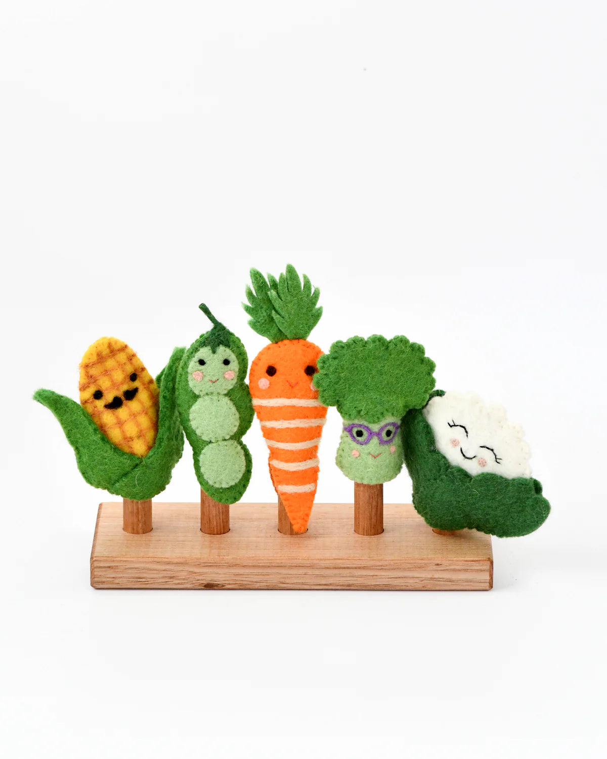 Vegetable Friends Felt Finger Puppet Set - 6PCS Fun Educational Toys for Kids, Perfect for Storytelling, Classroom Activities & Early Learning