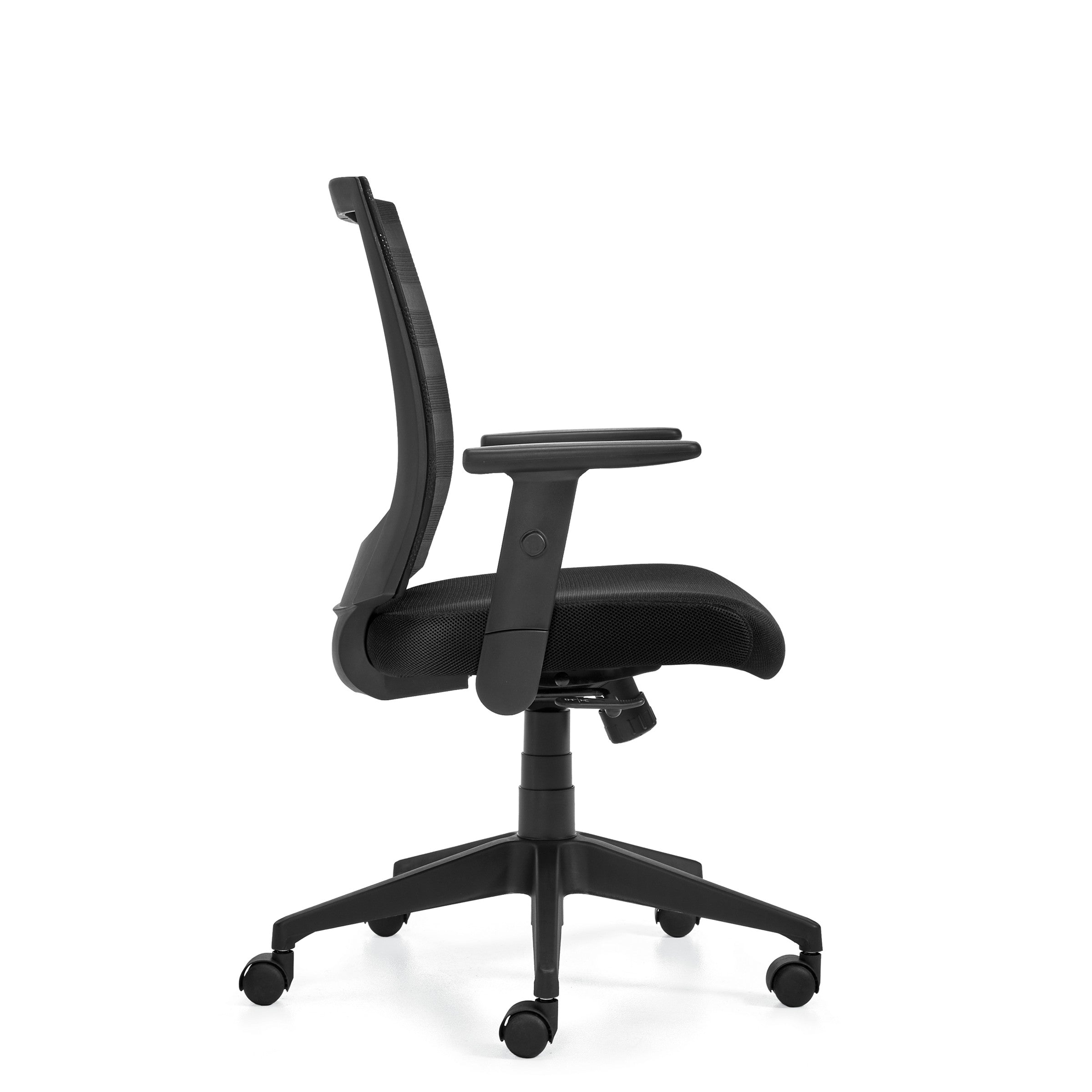 OTG11921B Mid Back Mesh Office Chair with Tilt Function - Ergonomic Adjustable Swivel Task Chair for Home & Office Workspace