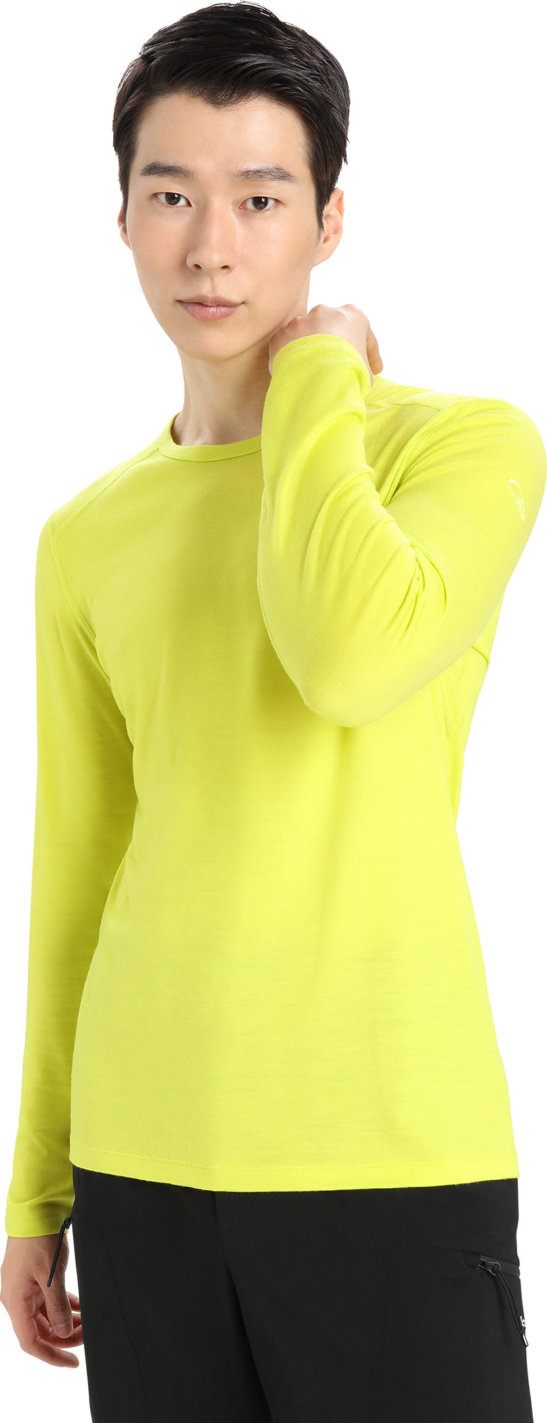 200 Oasis Long Sleeve Crew Neck T-Shirt for Men - Soft Cotton Casual Shirt - Perfect for Everyday Wear, Work & Outdoor Activities