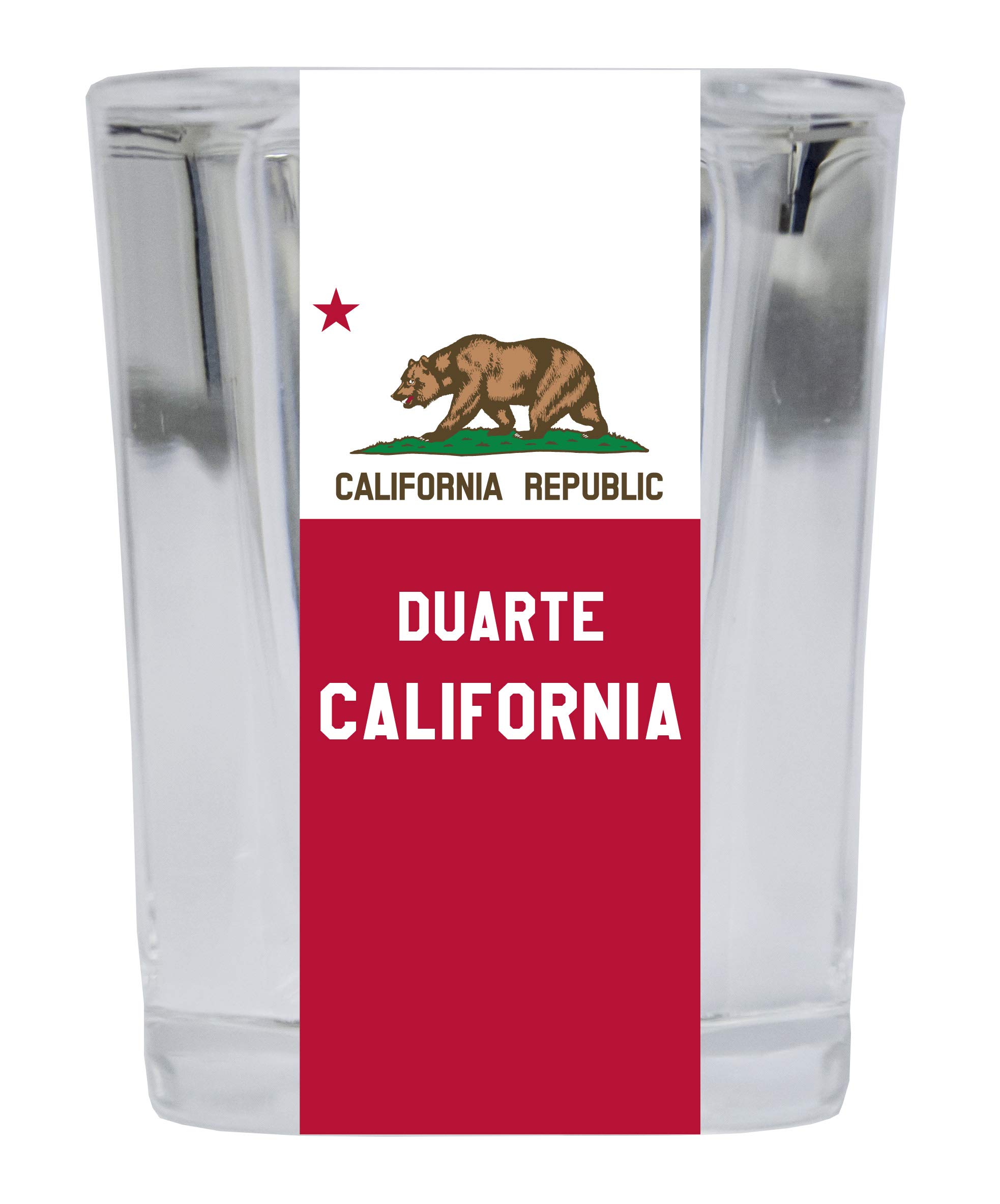 Duarte California Souvenir 2 Ounce Square Shot Glass - Perfect for Collectors, Gifts & Home Bar Decor
