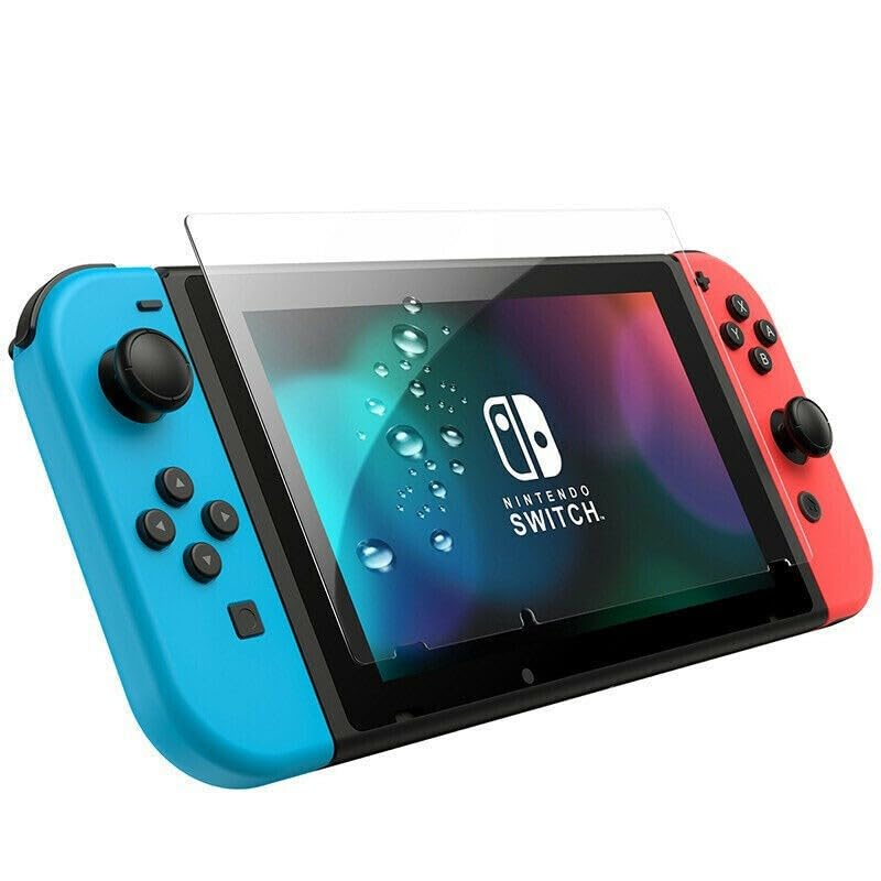 OuiSmart 2-Pack Tempered Glass Screen Protector for Nintendo Switch - 2.5D Curved Edges, 0.26mm Ultra-Thin, 9H Hardness - Perfect for Gaming Protection & Scratch Resistance