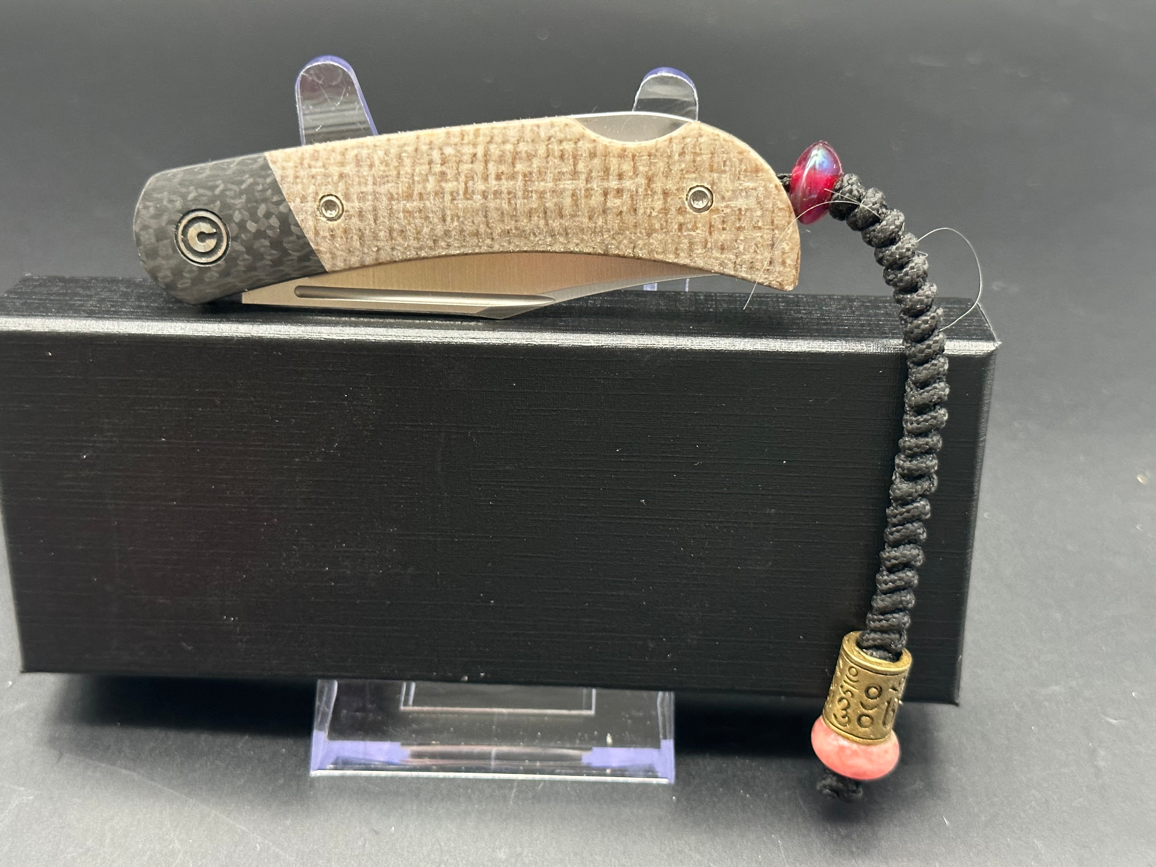 Civivi Appalachian Drifter 2 Folding Knife with Premium CK Tuscany Leather Sheath - EDC Pocket Knife for Camping, Hiking & Outdoor Adventures