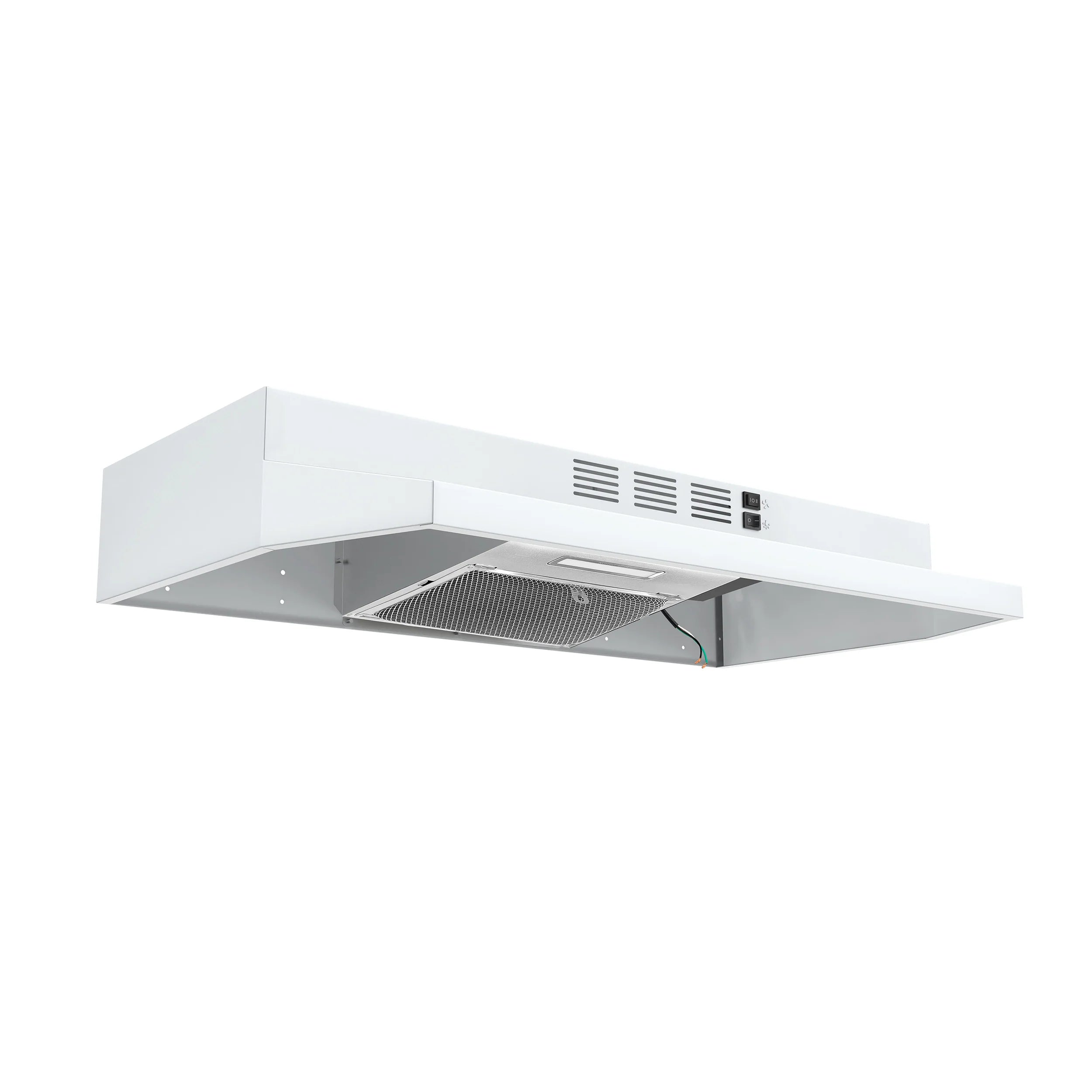 Forno FRHUC5200 30WHT 30-Inch 200 CFM Compact Under Cabinet Range Hood in White - Perfect for Small Kitchens and Apartments