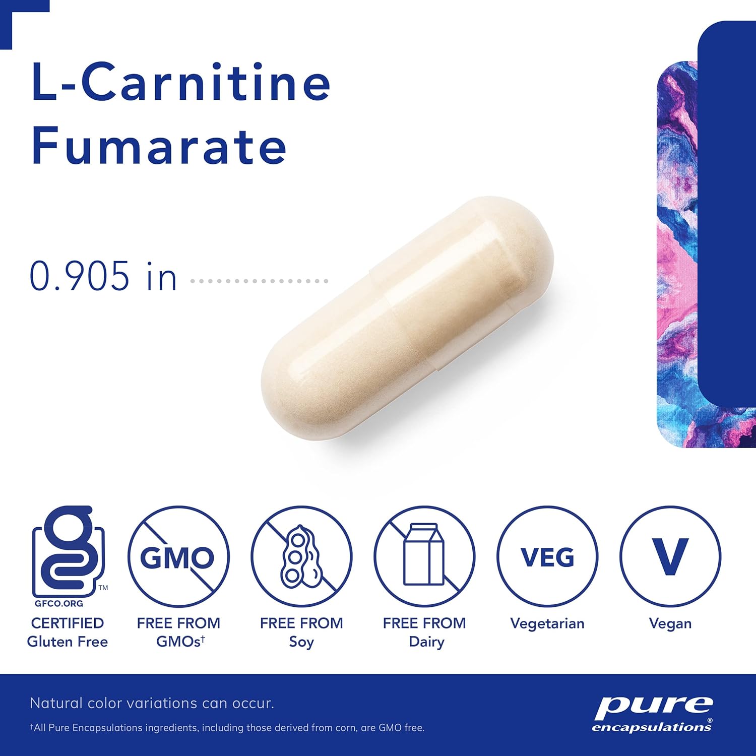 Pure Encapsulations L-Carnitine Fumarate Supplement - 500mg Per Serving for Energy & Metabolism Support - Vegan & Non-GMO - Supports Heart Health & Exercise Performance - Ideal for Athletes & Fitness Enthusiasts