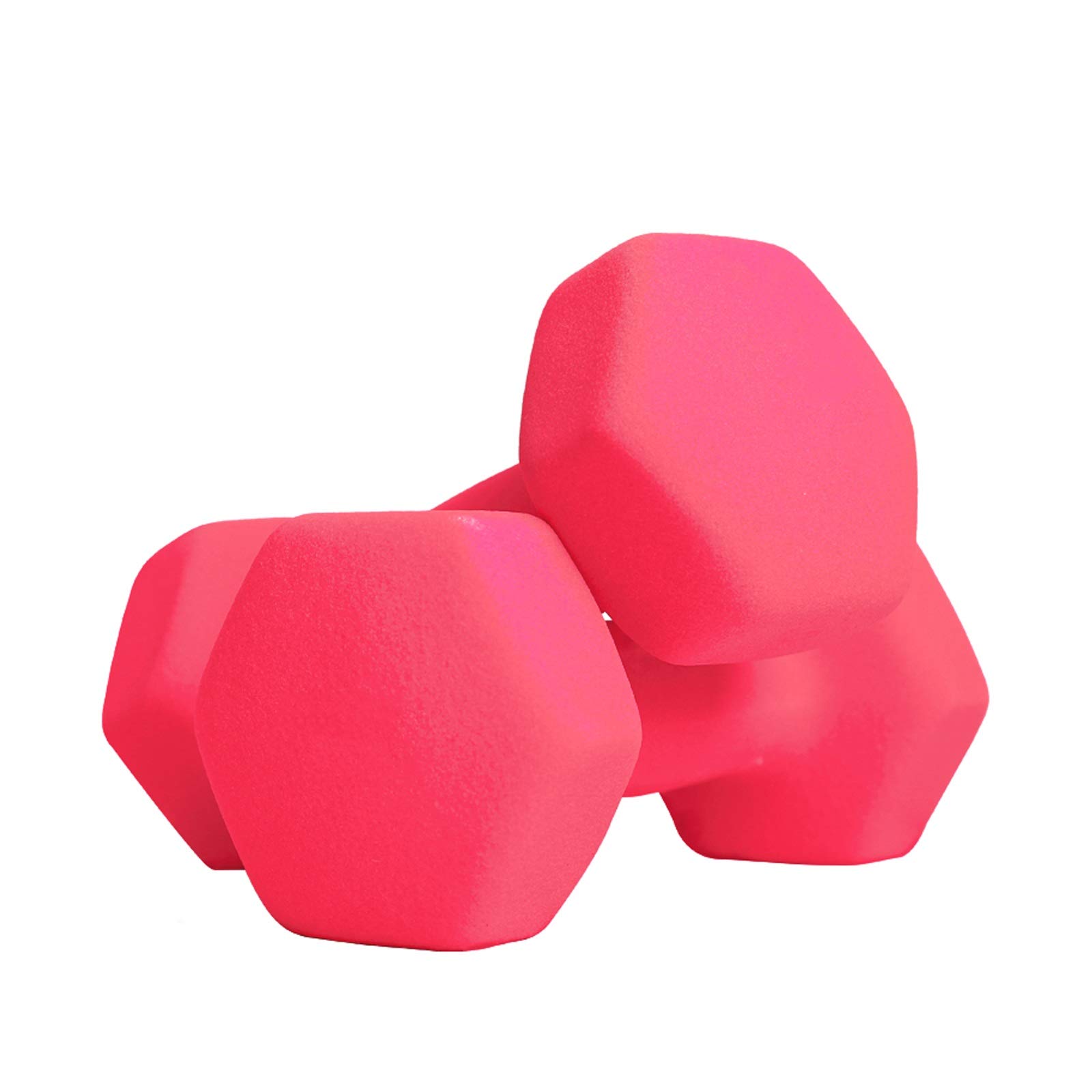 Non-Slip Rubber Coated Dumbbells Set (1-5kg) - Home Gym Weights for Strength Training, Toning & Fitness - Perfect for Workouts, CrossFit & Home Exercise