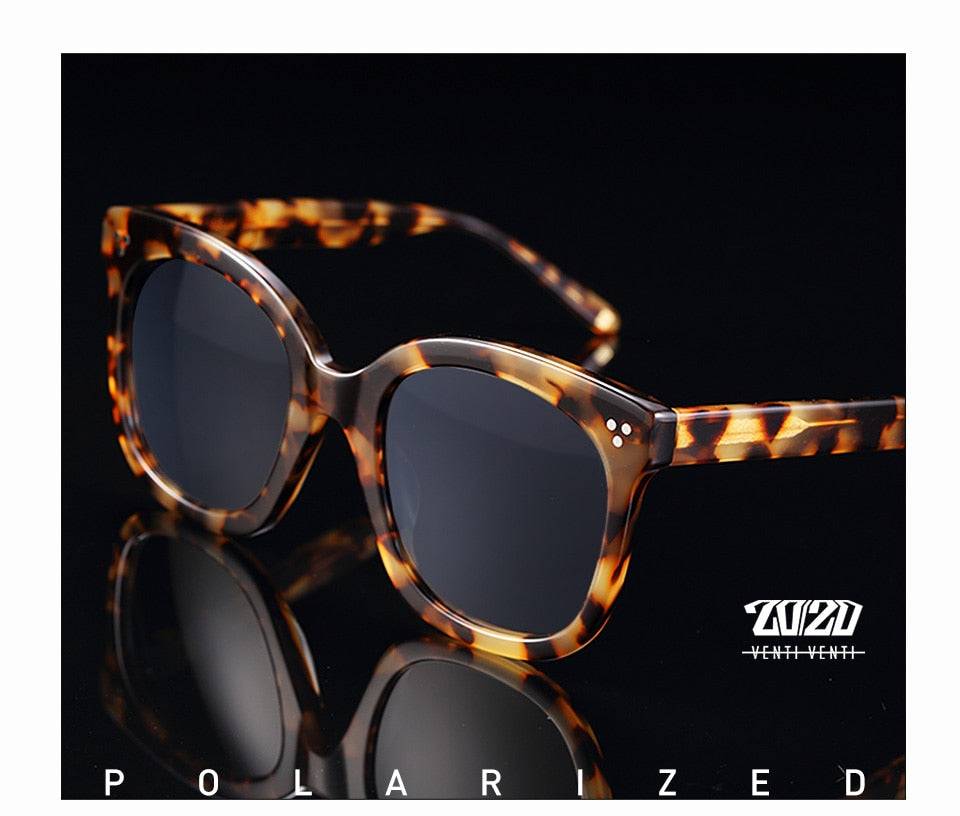 20/20 Classic Polarized Acetate Unisex Sunglasses AT8048 - UV Protection for Men & Women - Perfect for Driving, Beach & Outdoor Activities