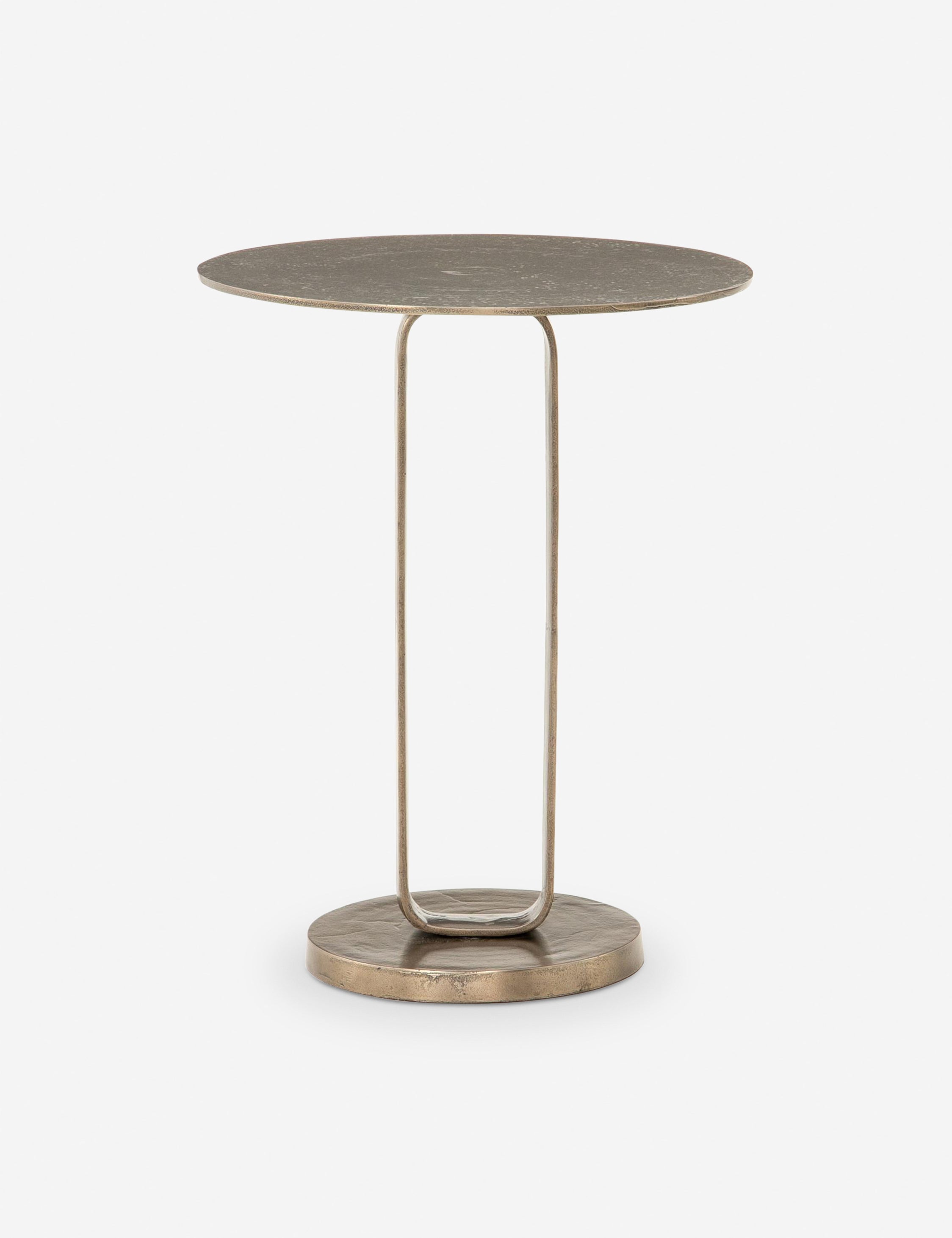 Modern Alethea Indoor Outdoor Side Table - Small Accent Table for Living Room, Patio, Balcony & Garden - Lightweight & Durable End Table with Weather-Resistant Finish
