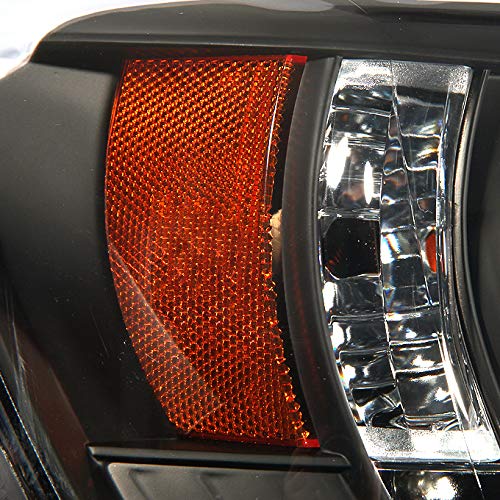 AKKON Black LED Halo Projector Headlights & LED Tube Tail Lights for 2005-2011 Toyota Tacoma Runner - Upgrade Your Night Driving Safety & Style