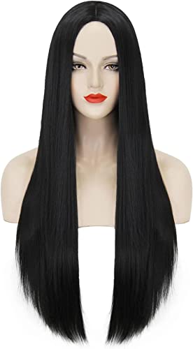 ASSU Long Straight Synthetic Hair Wig for Women & Girls - Natural Look Fashion Wig for Daily Wear, Parties & Cosplay - Includes Free Comb | Perfect for Halloween, Costumes & Everyday Styling
