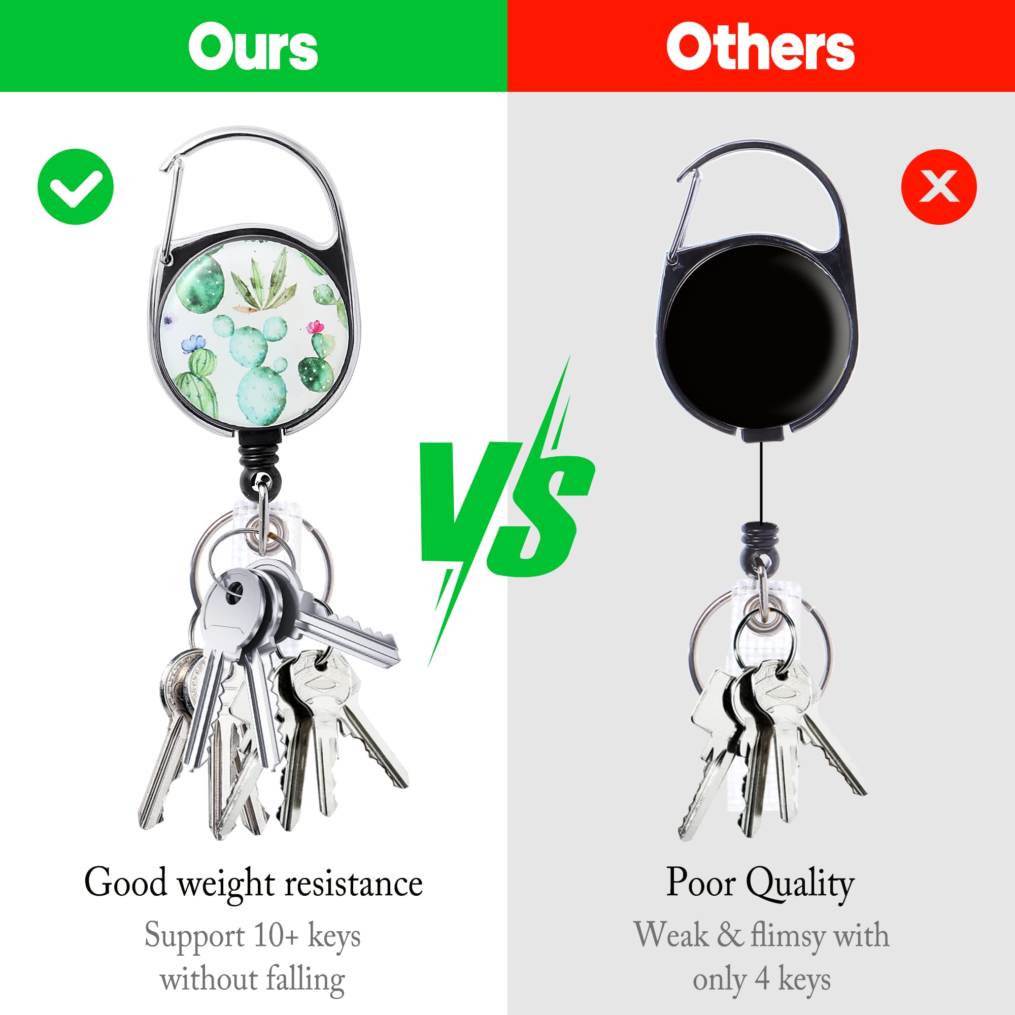 Funny Retractable ID Badge Holder with Lanyard - for Office, School & Work Accessories