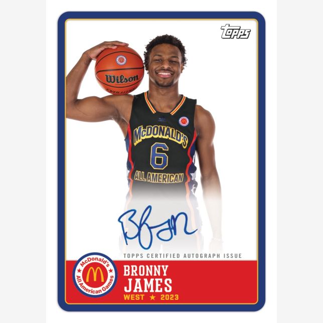 2023 Topps Chrome McDonald's All American Basketball Hobby Box - Collectible Trading Cards for NBA Fans & Sports Memorabilia Enthusiasts - Perfect for Collection, Investment & Gifting
