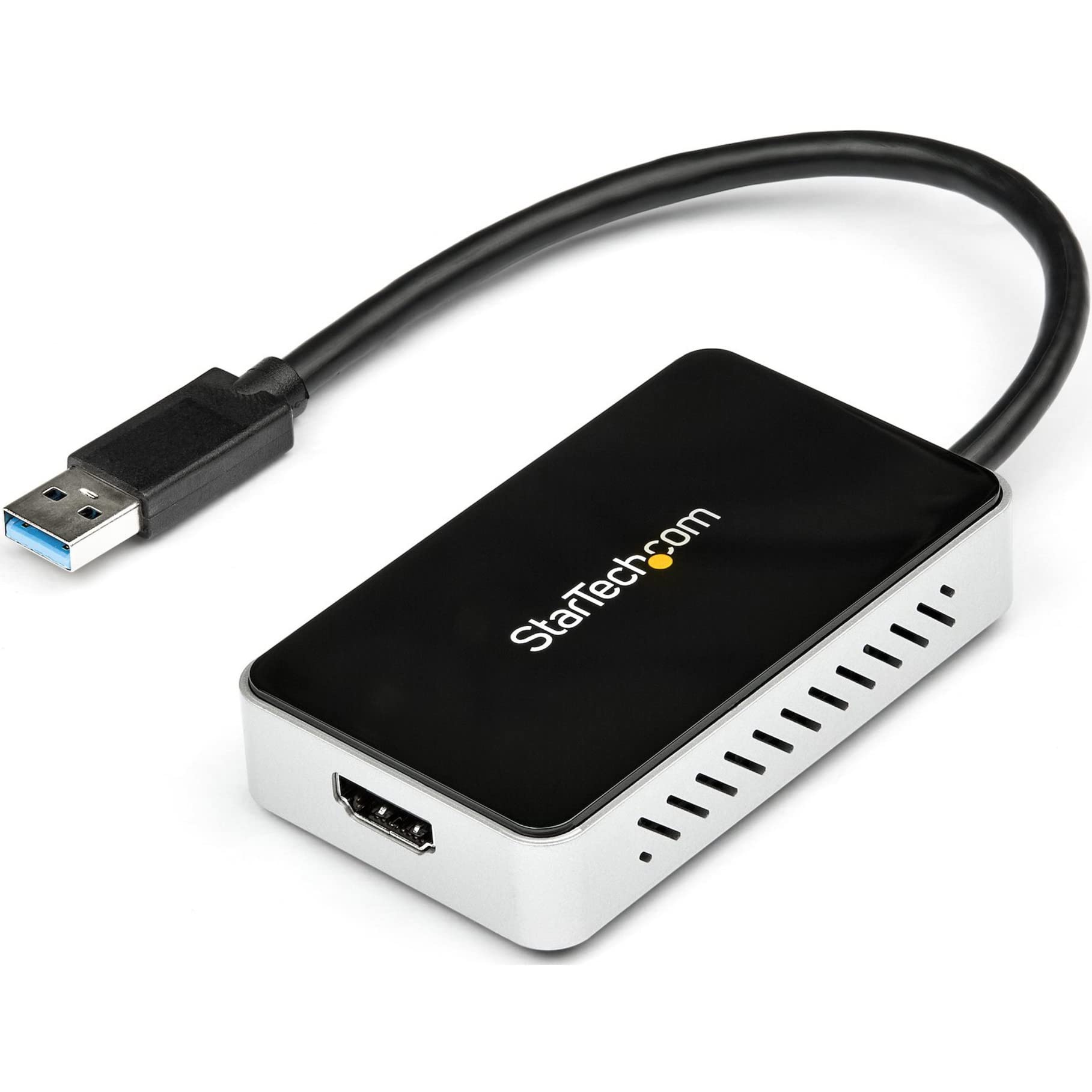 StarTech.com USB 3.0 to HDMI Adapter with 1-Port USB Hub - 1080p External Video Card for Laptops - Plug & Play USB Graphics Card for Dual Monitor Setup - Ideal for Home Office, Gaming & Presentations
