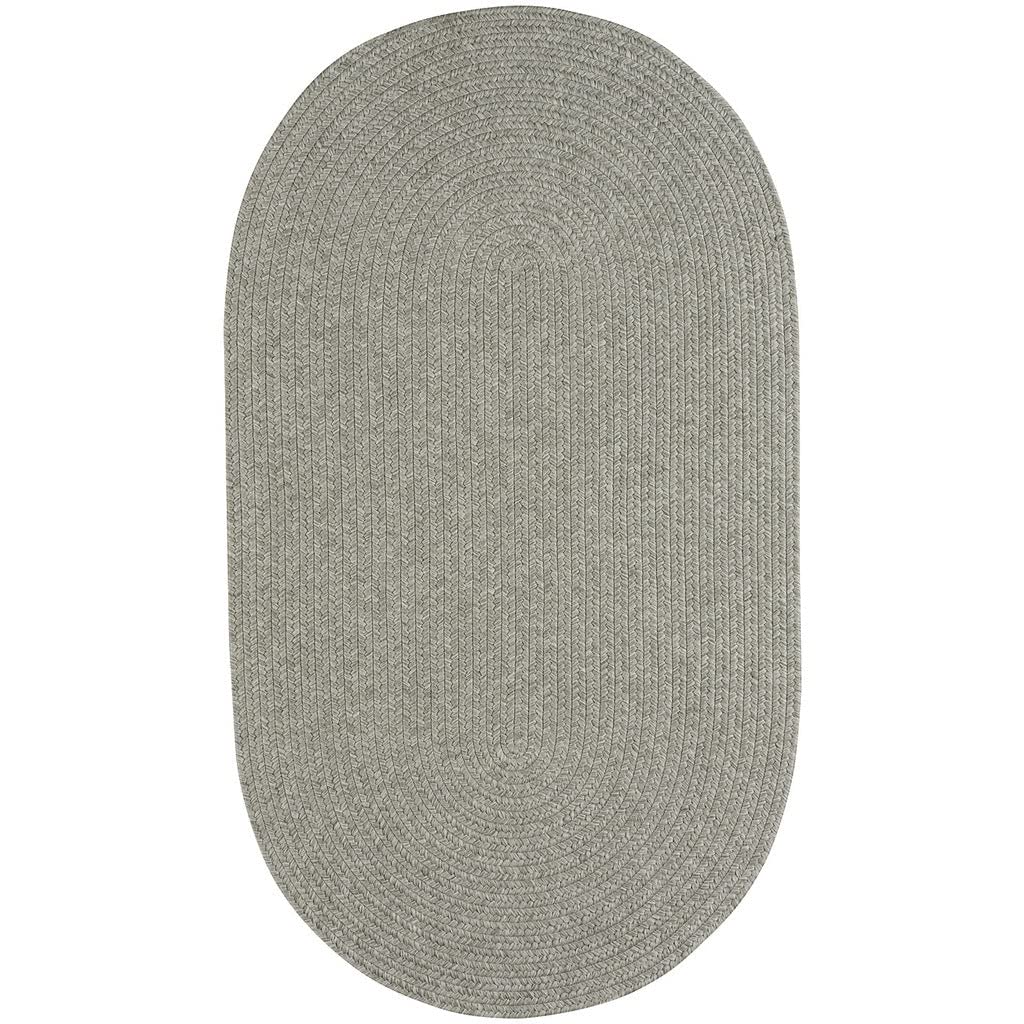 Capel Rugs Candor Oval Braided Jute Rug - Green, 3' x 5' - Eco-Friendly Natural Fiber Floor Mat for Living Room, Bedroom, or Entryway Decor