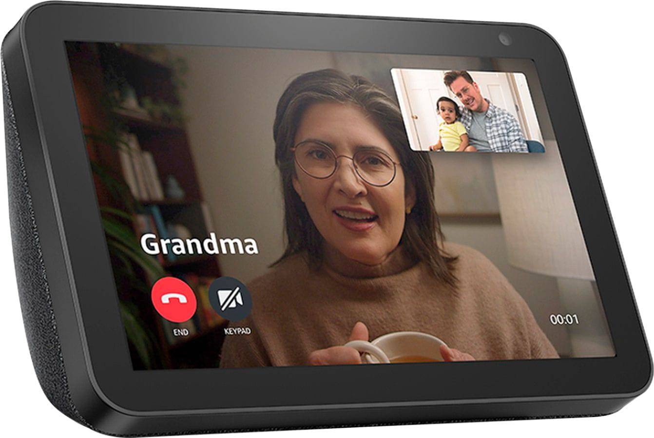 Echo Show 8 (1st Gen) Smart Display with Alexa - Sandstone Color | HD Touchscreen, Video Calls, Smart Home Control | Perfect for Kitchen, Bedroom & Home Office
