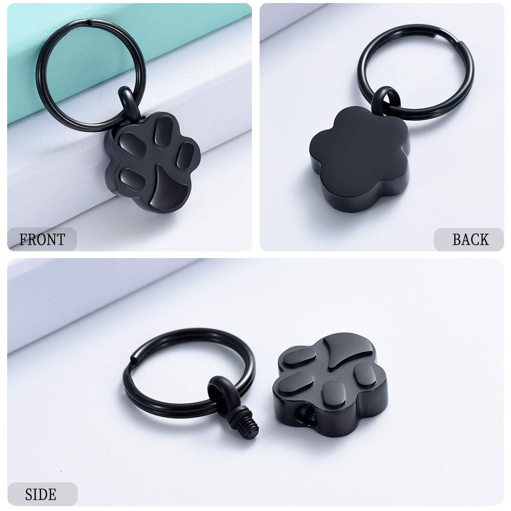 Pet Cremation Jewelry Urn Keychain - Memorial Ash Holder for Dogs, Cats & Humans - Keepsake Urn Pendant for Women & Men - Perfect for Honoring Loved Ones at Home, Travel or Special Occasions