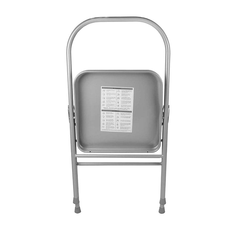 Premium Folding Yoga Chair with Front Bar - Portable & Reinforced Backless Yoga Stool for Backbends, Shoulder Stands & Restorative Poses - Ideal for Home Yoga Practice, Studio Sessions & Travel Workouts