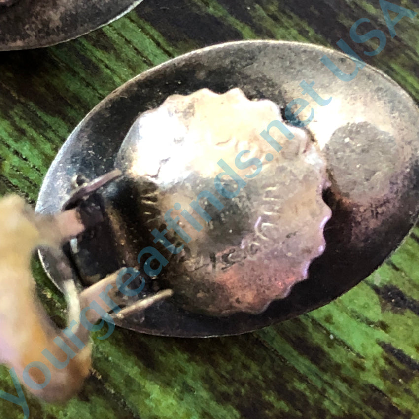 Vintage Mexican Sterling Silver Western Hat Clip-On Earrings for Women – Handmade Boho Cowgirl Jewelry – Perfect for Rodeo, Country Music Festivals & Western Fashion