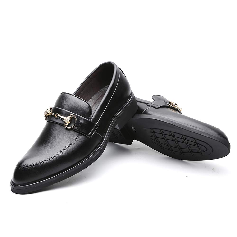 Men's Fashion Leather Loafers - Pointed Toe Slip-On Dress Shoes for Night Club, Party & Wedding | Comfortable Casual Shoes for Business & Formal Occasions