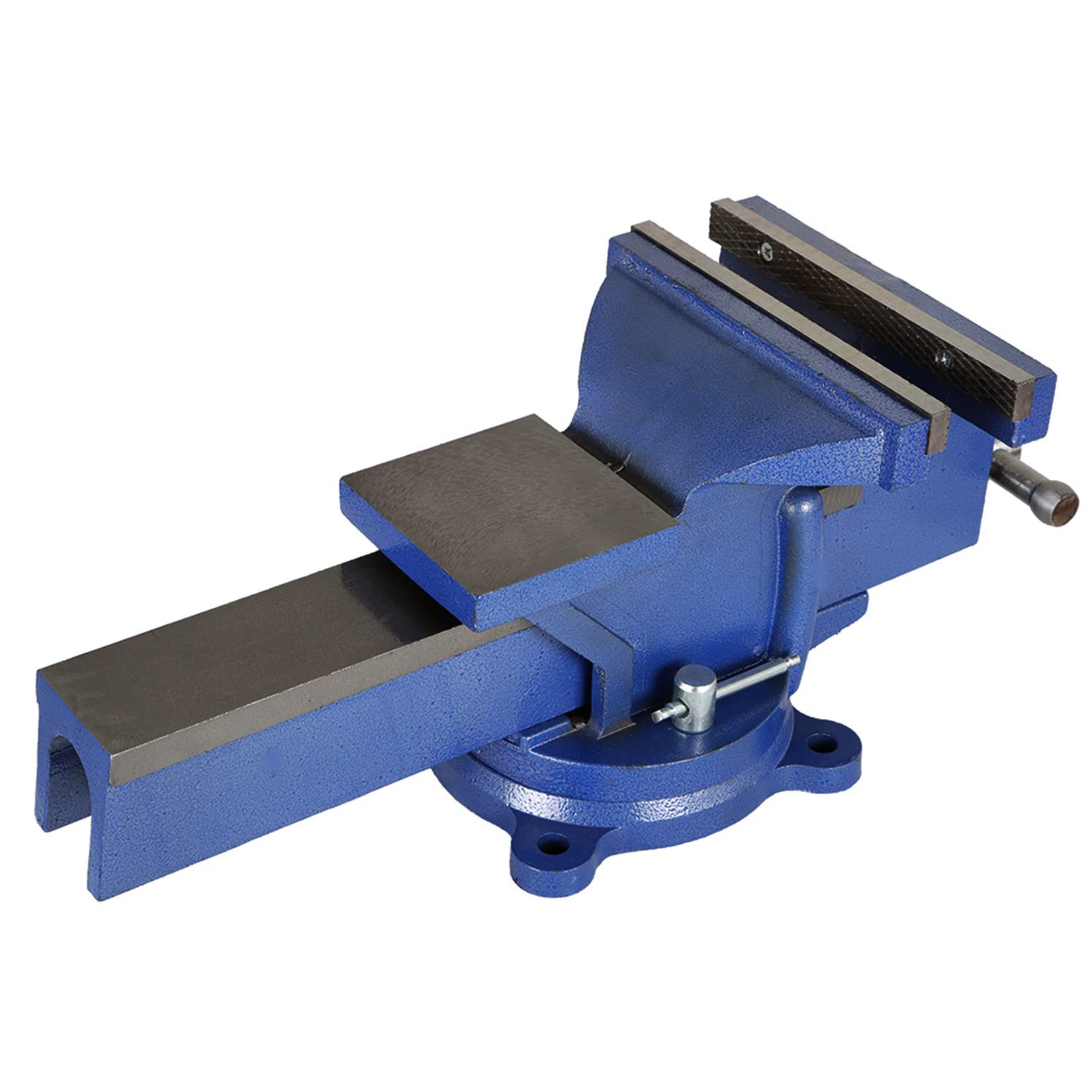 8-Inch Heavy Duty Swivel Bench Vise with Locking Base & Top Anvil - 360° Rotation for Woodworking, Metalworking & DIY Projects - Perfect for Home Workshops, Garages & Professional Use