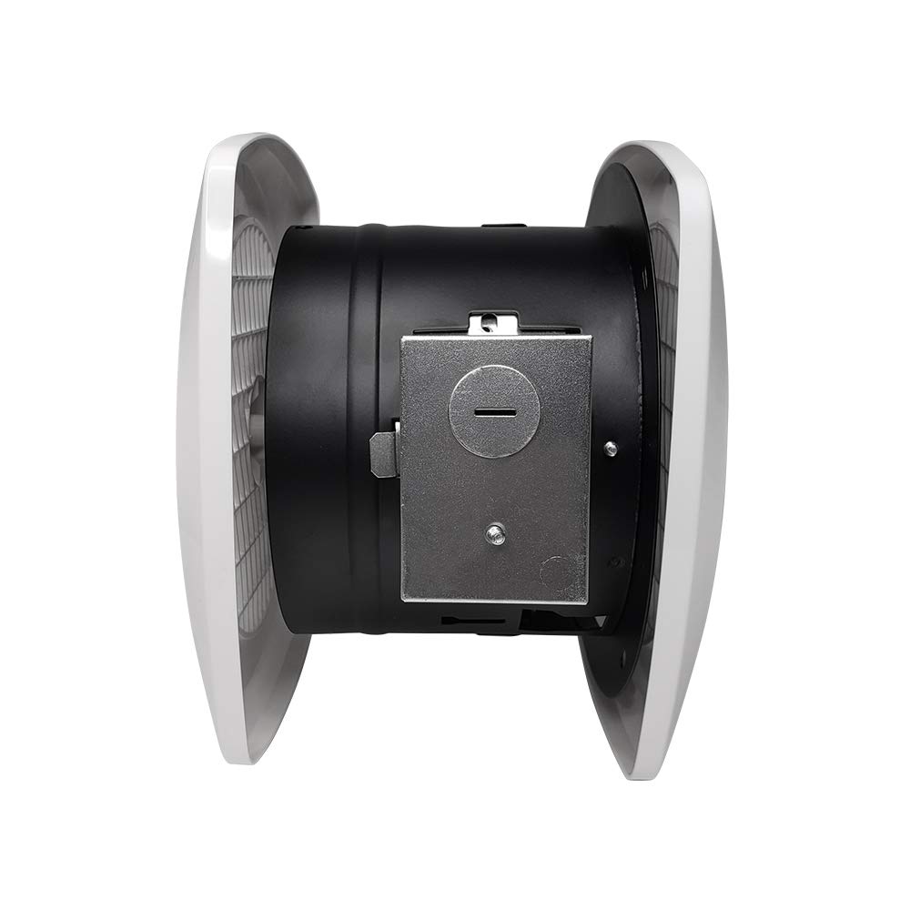 BV 90 CFM Wall Mounted Ventilation Exhaust Fan for Home - Ultra Quiet 4.0 Sones, Efficient Air Circulation for Rooms up to 85 sq ft | 6 Inch Diameter | Removes Heat, Odors, Smoke & Humidity | Perfect for Bathrooms, Kitchens, Laundry Rooms & Garages