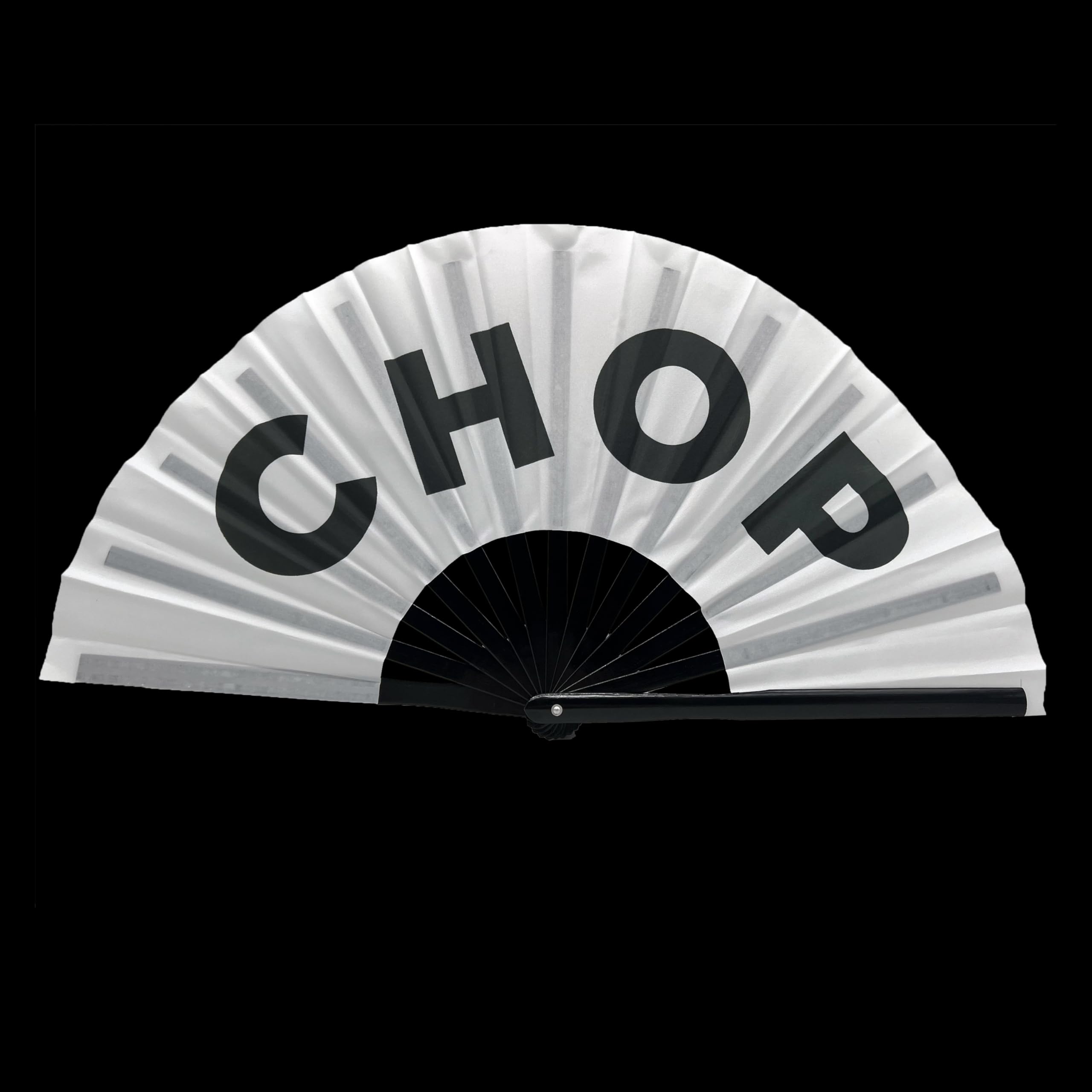 Expression Tees CLACK Large Concert Folding Hand Fan - Portable Foldable Handheld Fan for Outdoor Events, Music Festivals & Summer Cooling - Perfect for Concerts, Beach & Travel
