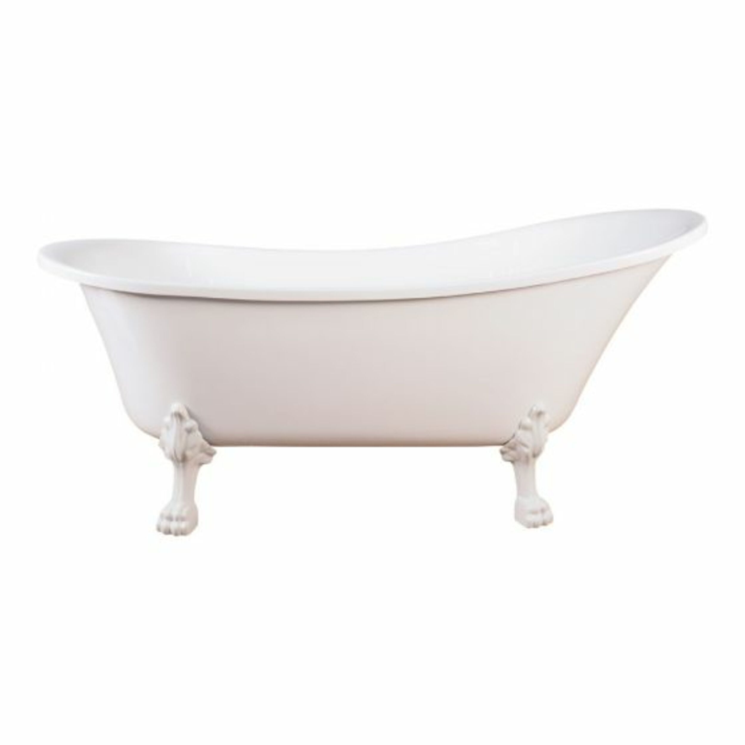 Alto 1520mm Freestanding Bathtub with White Feet - Modern Luxury Bath for Spa-Like Relaxation at Home