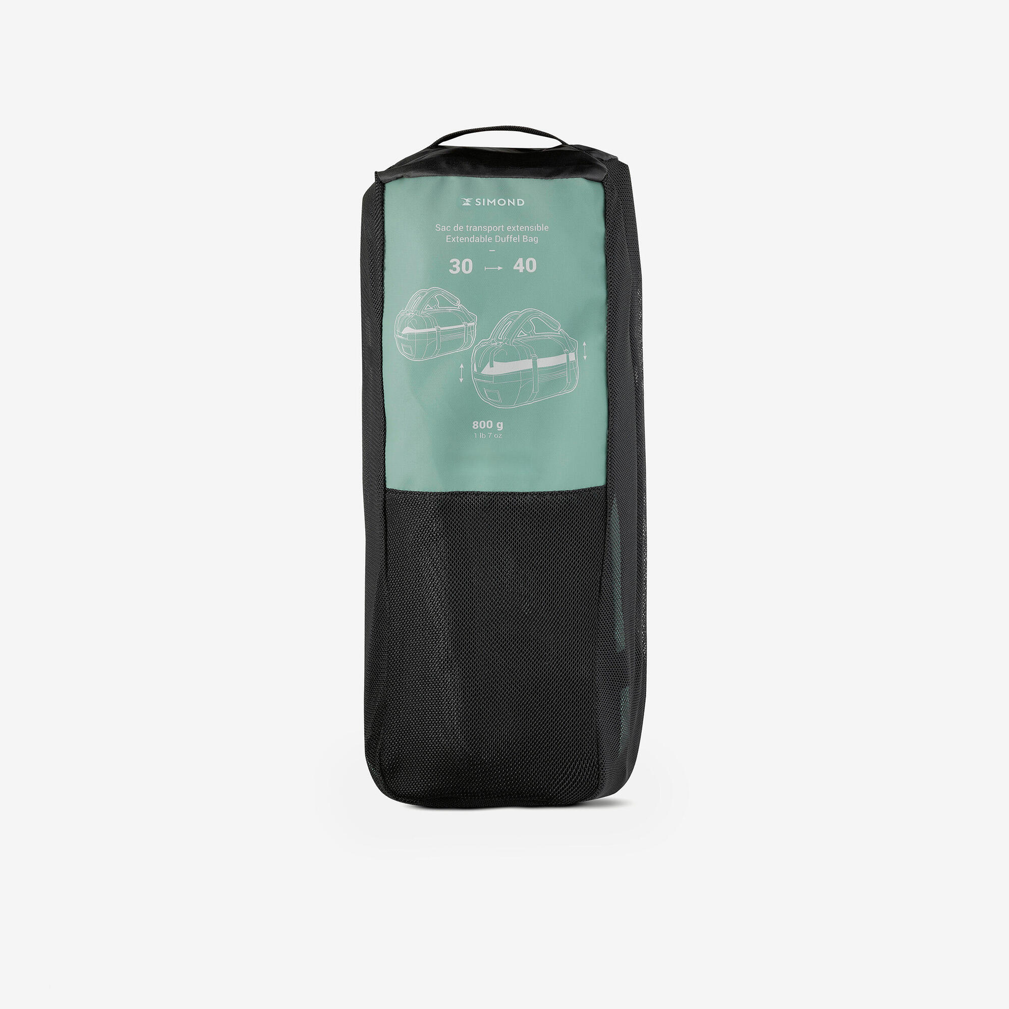 Simond 500 Extend 30-40L Waterproof Duffle Bag for Travel, Camping & Gym | Heavy Duty Carry On Luggage with Shoulder Strap