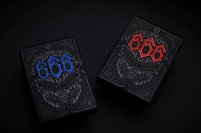 Premium 666 Crimson Flare Playing Cards - Elegant Poker Deck for Magic Tricks, Cardistry & Casino Games | Perfect for Poker Nights, Magic Shows & Collectors