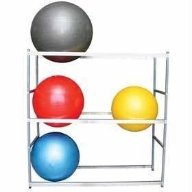 6-Slot Exercise Ball Storage Stand - Heavy Duty Horizontal Organizer for Gym, Yoga & Therapy Balls | Perfect for Home Gyms, Fitness Studios & Rehabilitation Centers