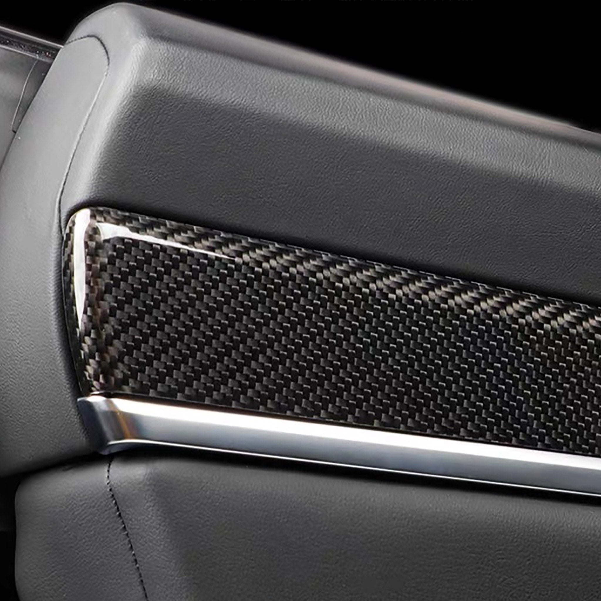 Premium Real Carbon Fiber Interior Door Trim Kit for Tesla Model S/X - OEM Fit & Plaid Compatible | Upgrade Your Tesla's Luxury Interior for Daily Driving & Car Shows