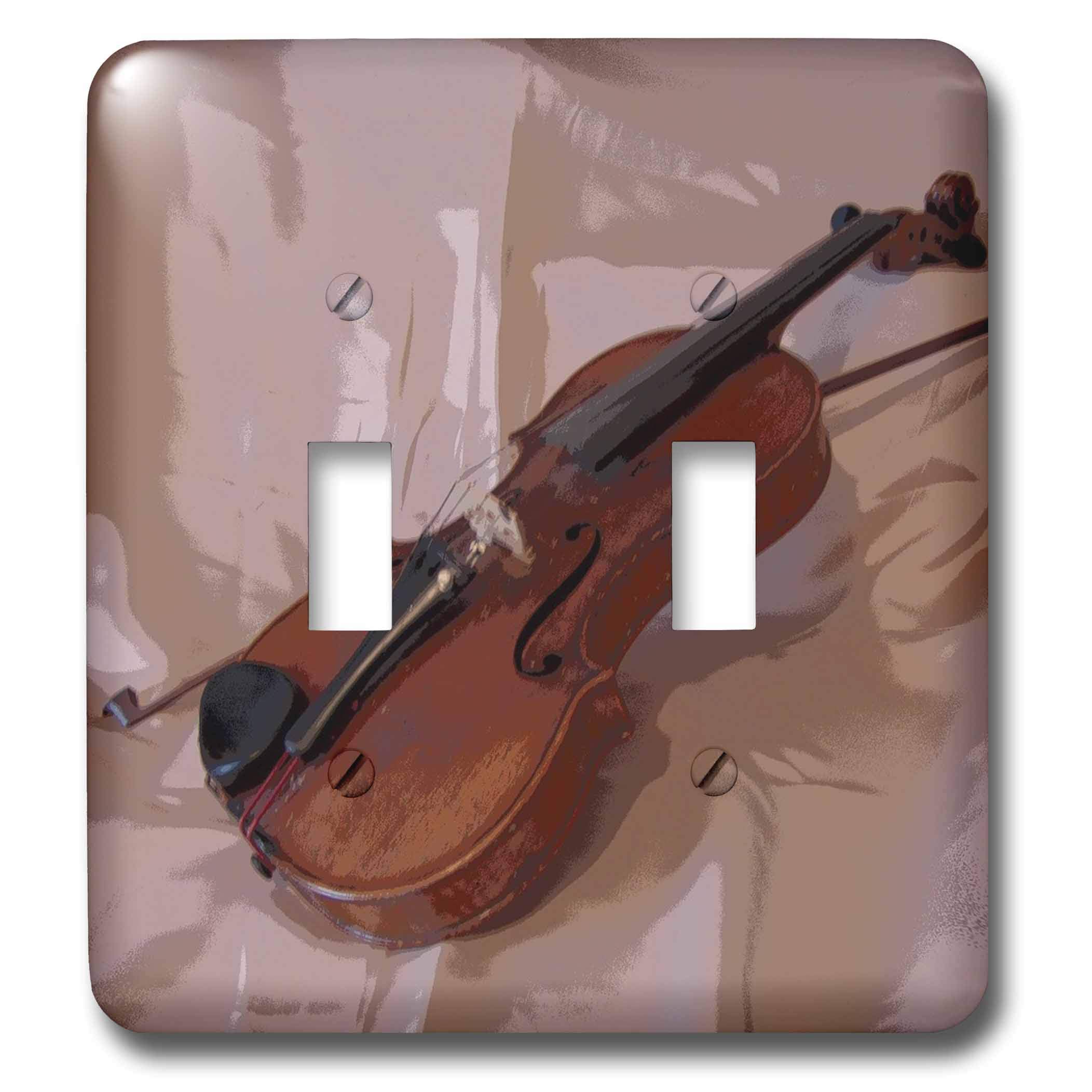3dRose lsp_35222_2 Multi-Color Violin Abstract Toggle Switch - Perfect for DIY Electronics, Guitar Pedals & Home Decor Projects