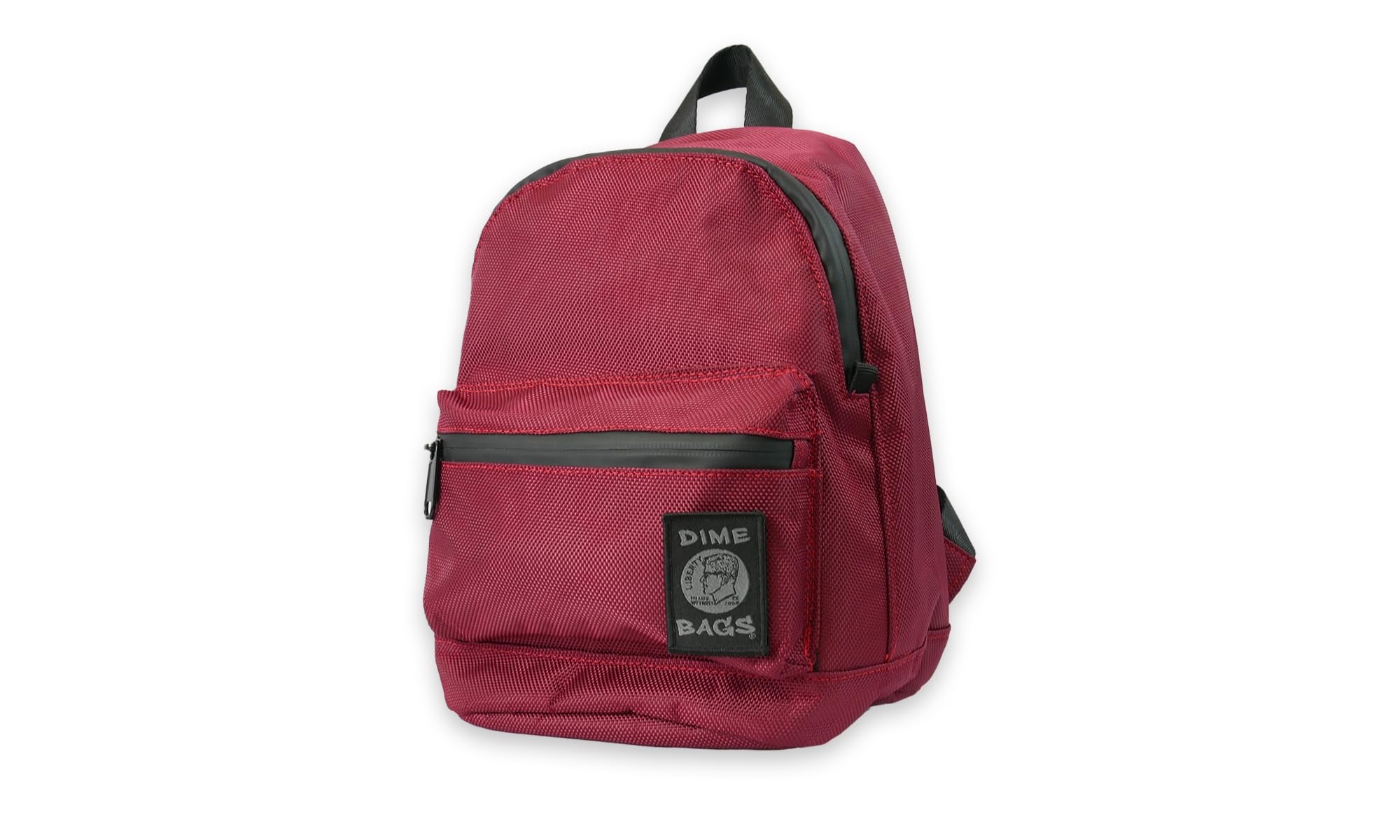DIME BAGS Mini Molly Carbon Filter Casual Backpack | Small Anti-Smell Backpack with Activated Charcoal Lining for Travel & Work (Oxblood Red) | Perfect for Hiking, Commuting & Everyday Use
